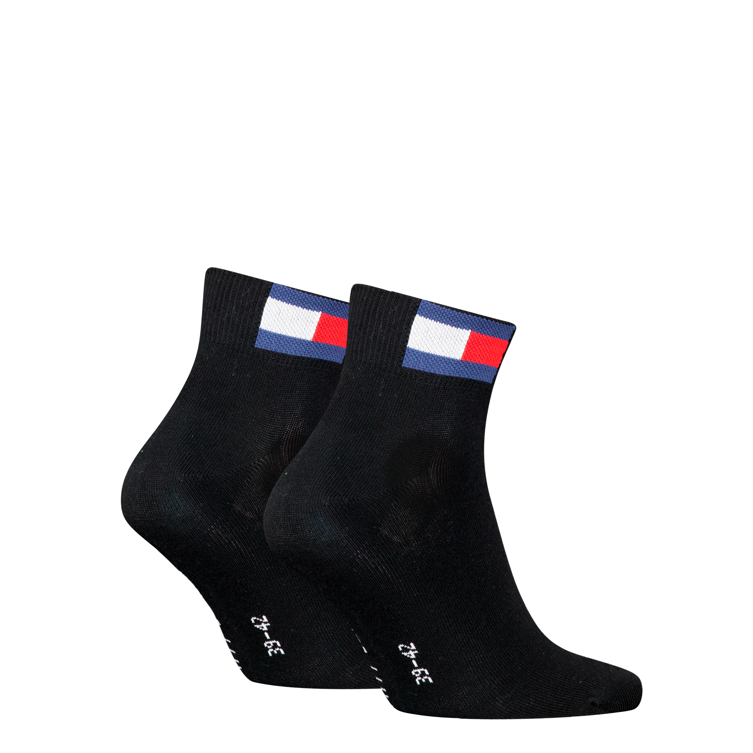 Tommy Hilfiger Chaussettes courtes »TH UNI TJ QUARTER 2P FLAG« 2 Paar,  Verstärkte Ferse und Spitze für zusätzliche Strapazierfähigkeit