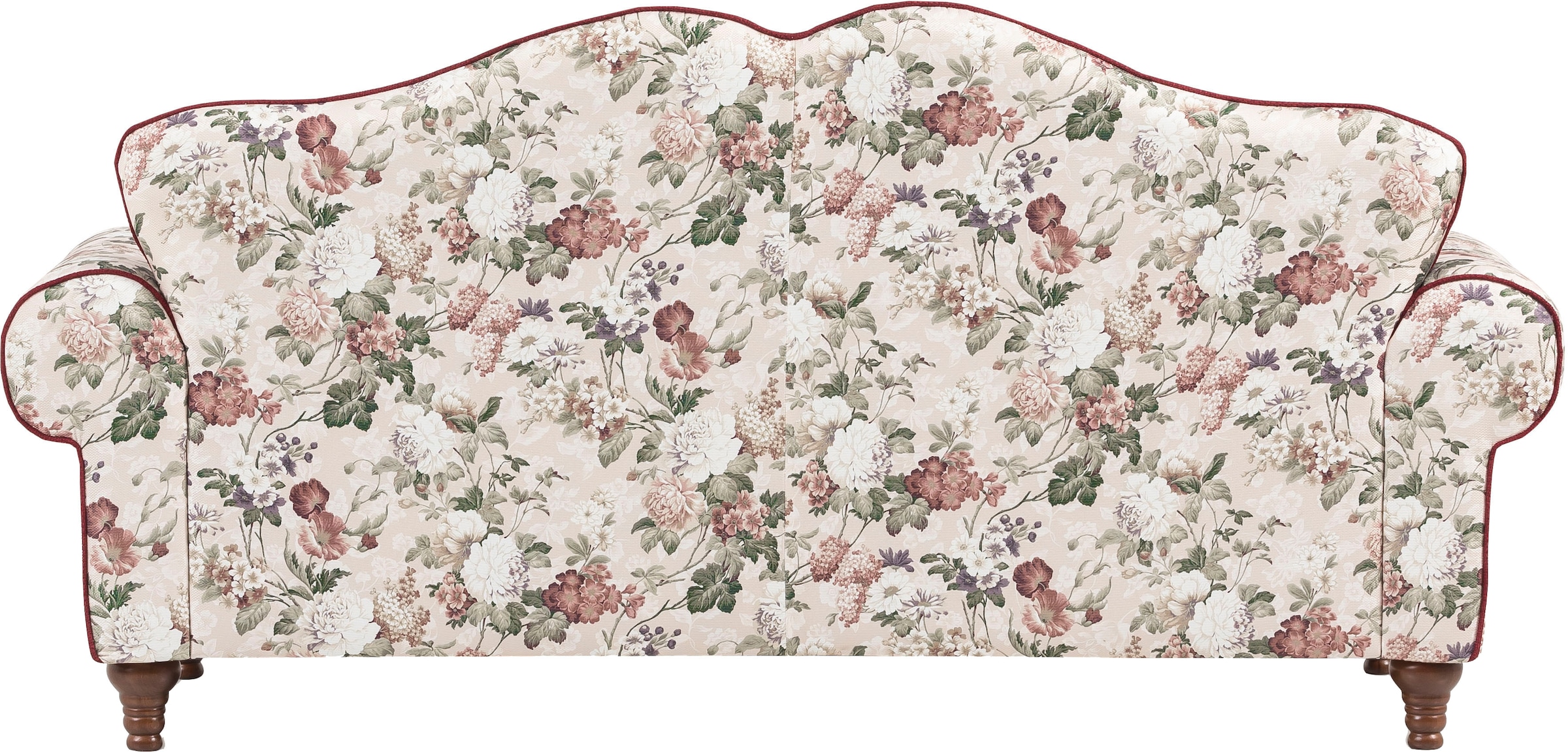 Home affaire 3-places mit 4 Zierkissen, mit gedrechselten Füssen aus Holz