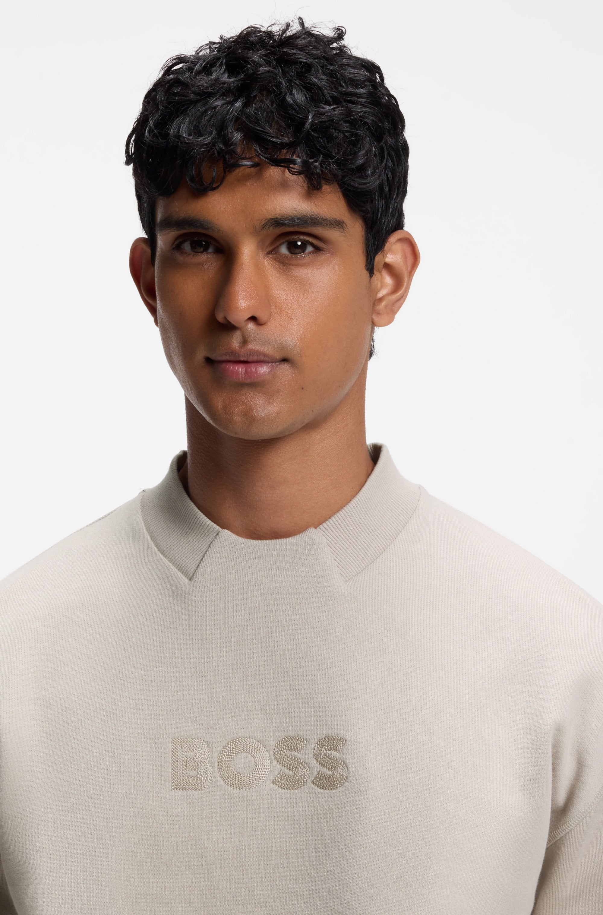 BOSS Sweat-shirt »Fashion«, coupe décontractée, inscription logo brodée
