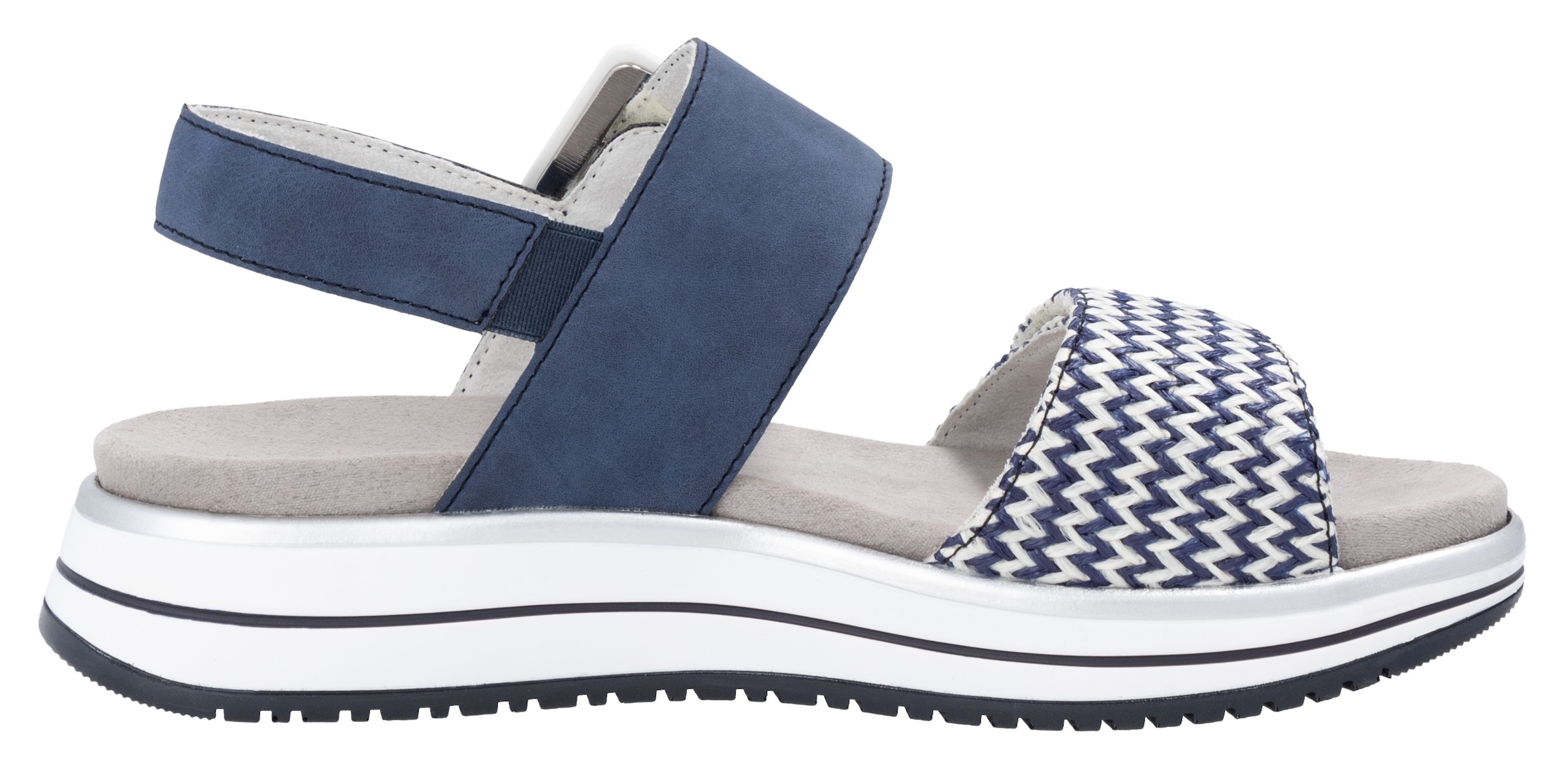 Remonte Keilsandalette »ELLE-Collection«  , Sommerschuh, Sandale, Komfortschuh mit praktischen Klettverschlüssen