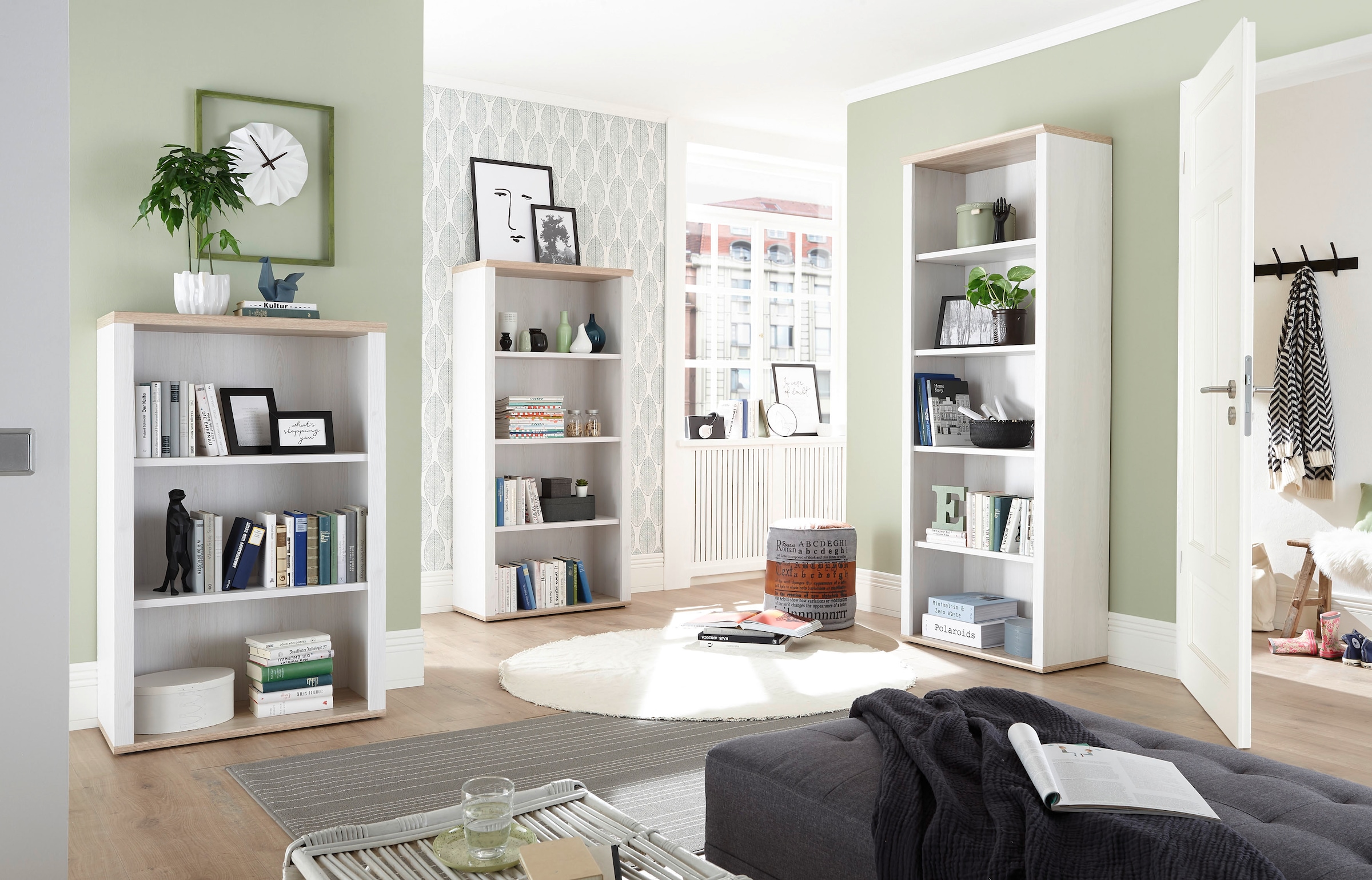 BEGA OFFICE Étagère à dossiers »Romance« im Landhausstil, Regal  mit offenen Fächer