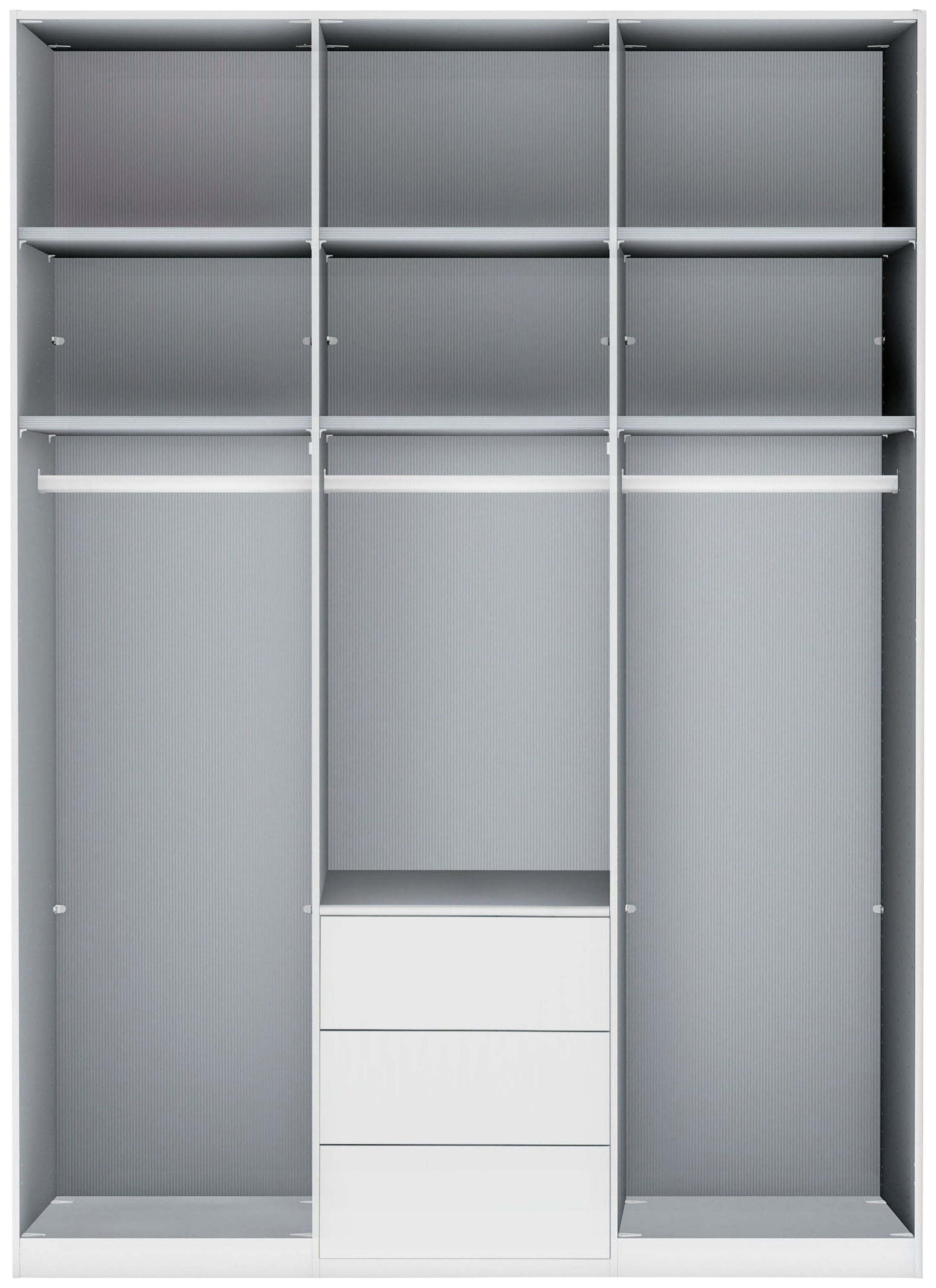 WIEMANN Armoires à vêtements »Monaco« mit Glasfront sowie hochwertigen Beschlägen inkl. Dämpfung