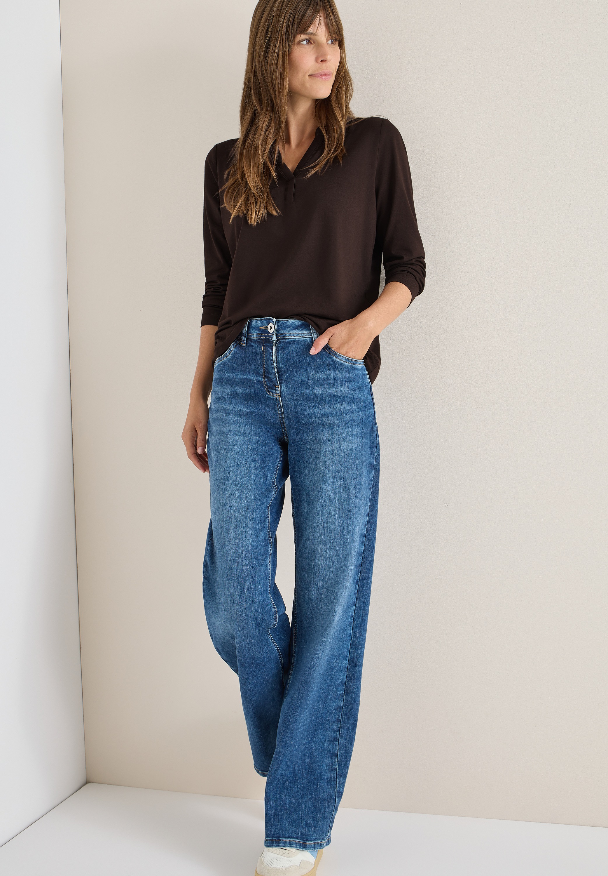 Cecil Langarmshirt im Tunika-Look