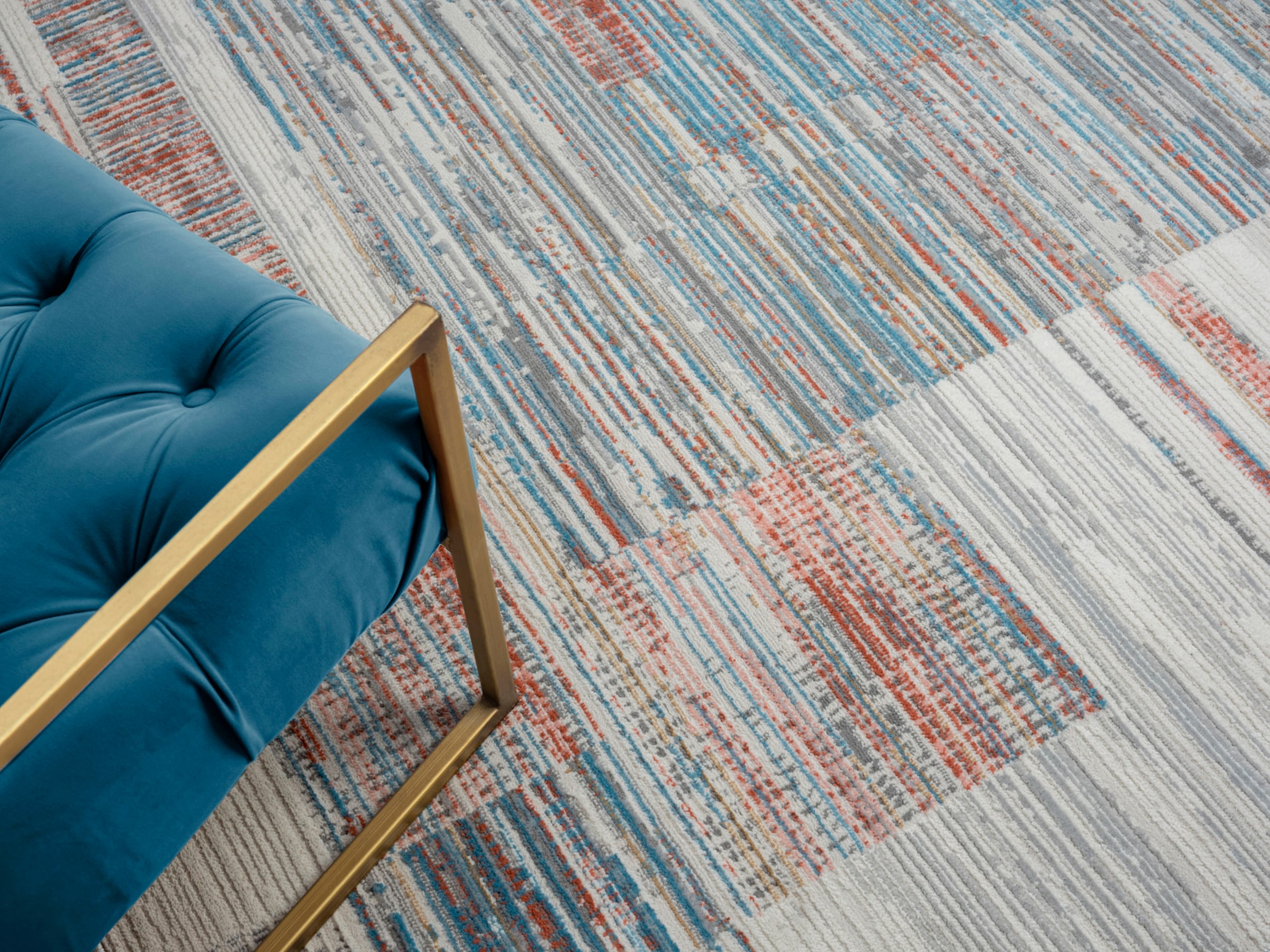 Myflair Möbel & Accessoires Tapis »My Colors« Rectangulaire 8 mm Höhe Kurzflor, Retro-Design, besonders weich durch Microfaser