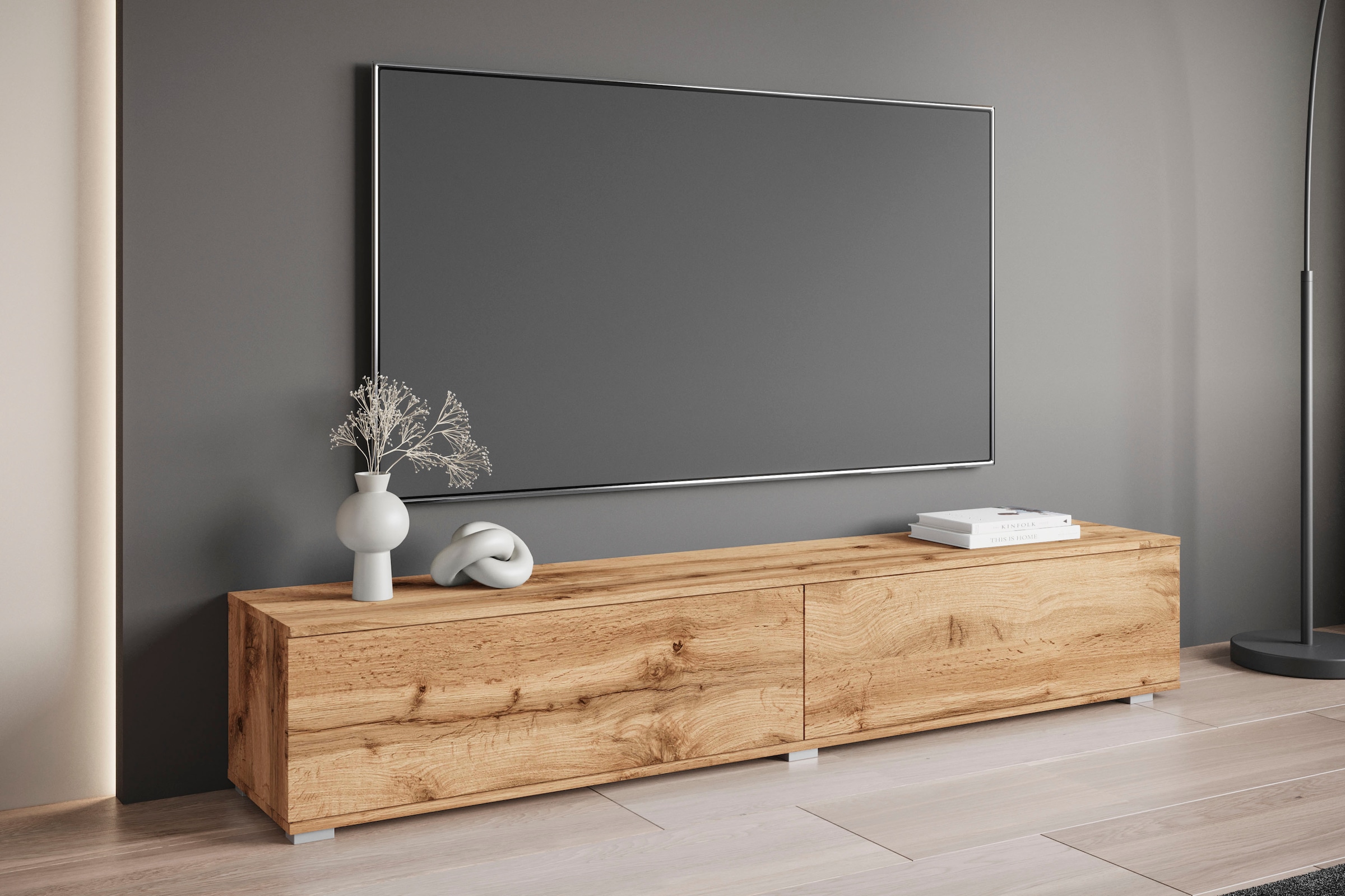 GOODproduct Lowboard »Kenia« 1 Stk. tlg. 2 Klappen – flexibel hängend oder stehend montierbar