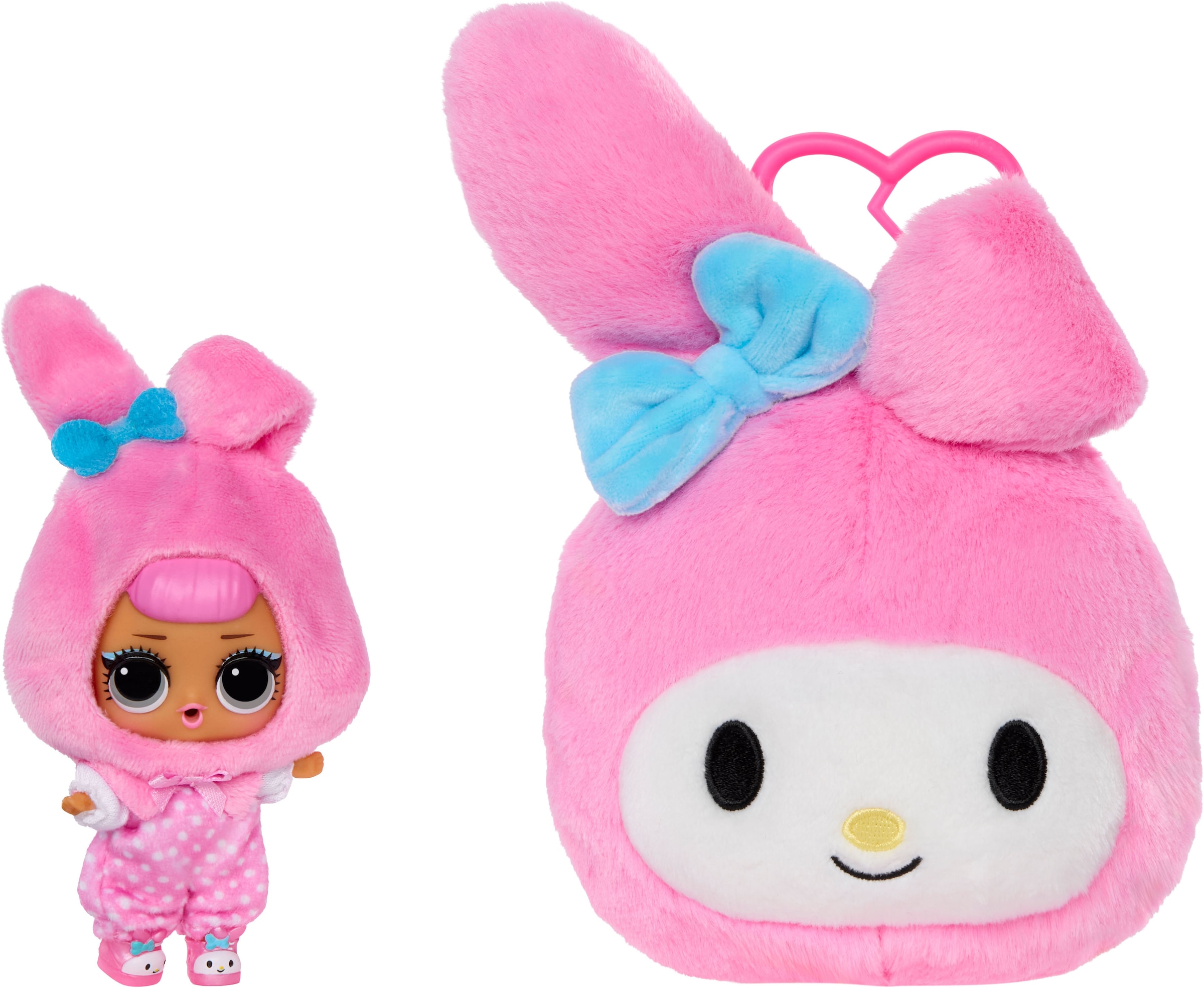 L.O.L. SURPRISE! Plüschanhänger »L.O.L. Surprise Loves Hello Kitty Reversible Plush Surprise Asst« Sortierte Lieferung - Abbildungen dienen als Beispiele!