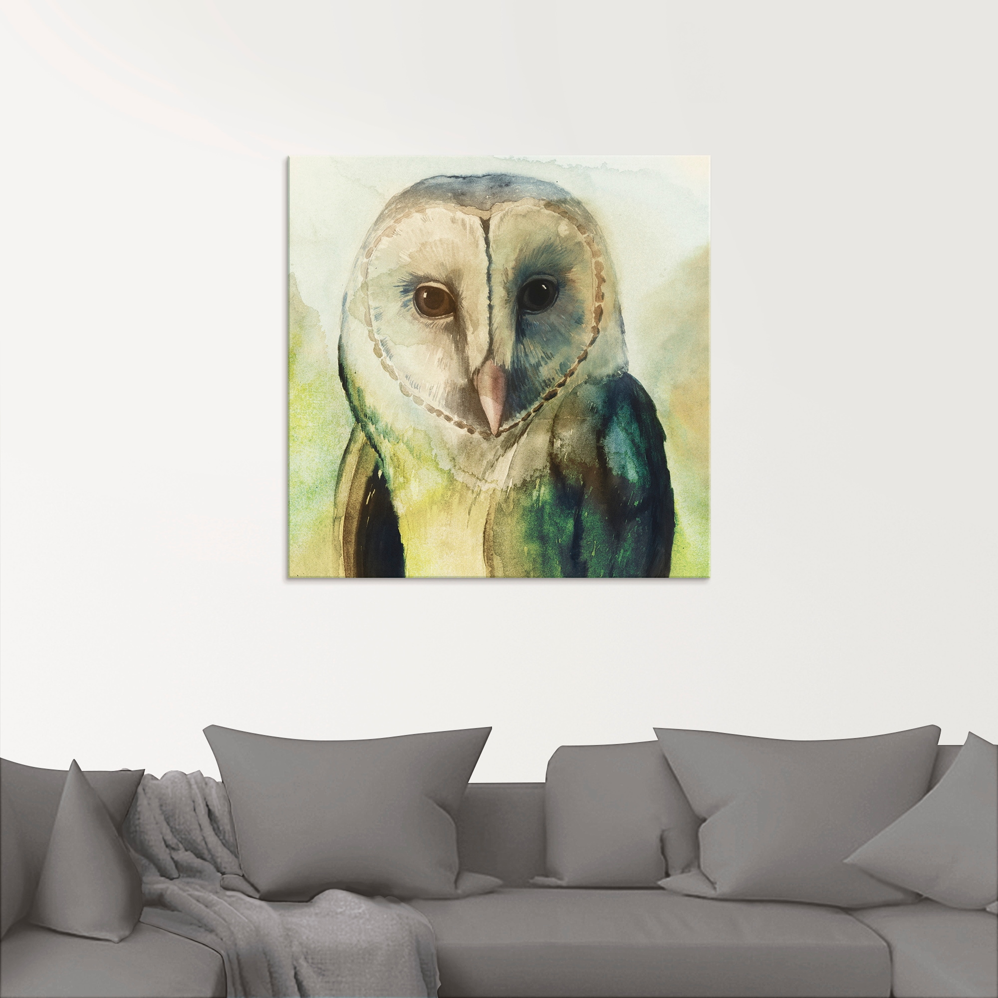 Artland Glasbild »Eule I« Vögel 1 Stk. tlg. in verschiedenen Grössen