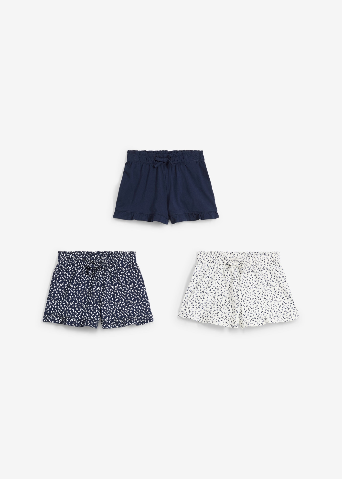 bonprix Short  lot de 3, en coton, en différentes tailles