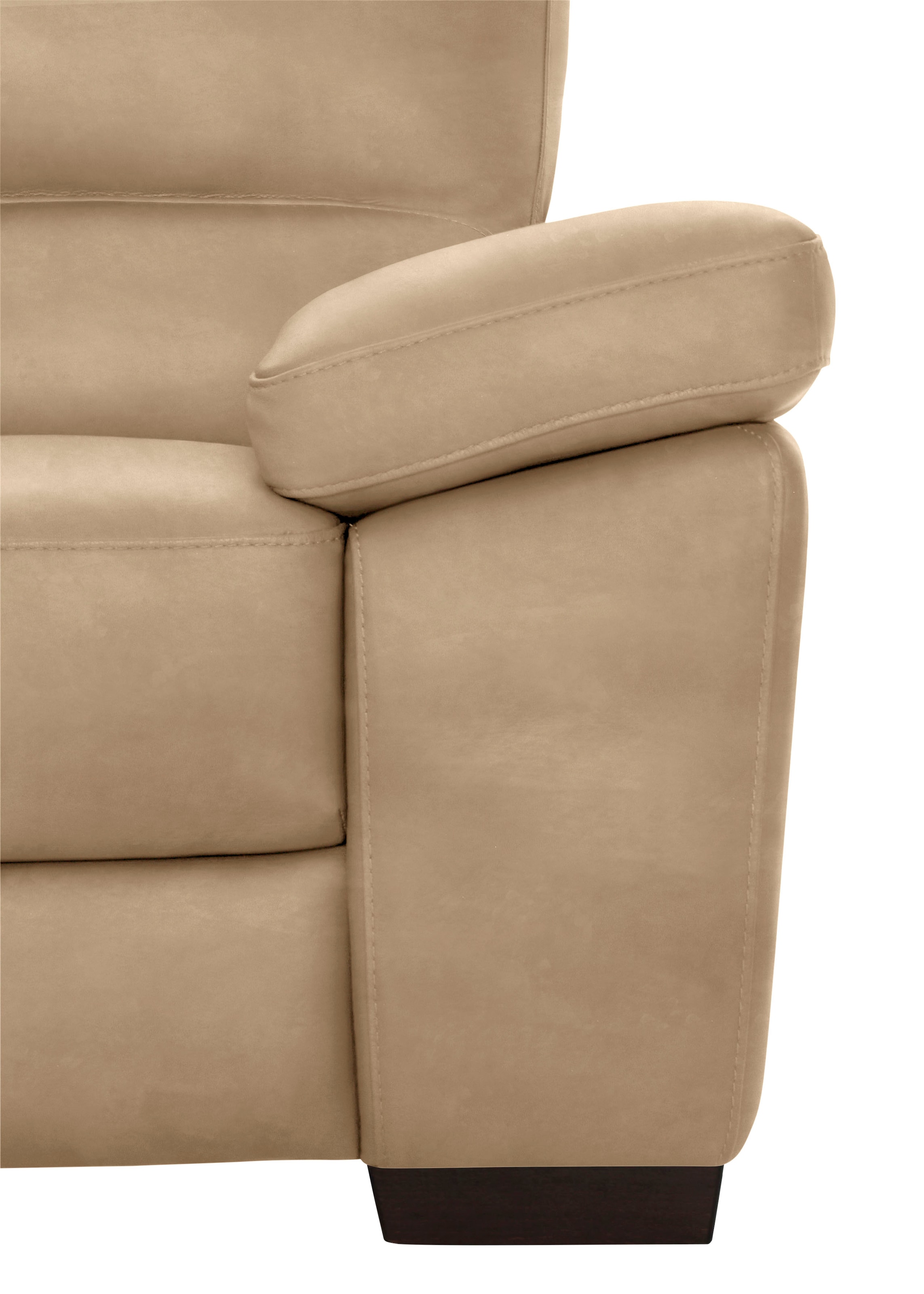 CALIA ITALIA 3-Sitzer »Gaia, Sofa im edlen Design und mit erstklassigem Sitzkomfort« aus pflegeleichtem Luxus-Microfaser Ginevra Hydro Care