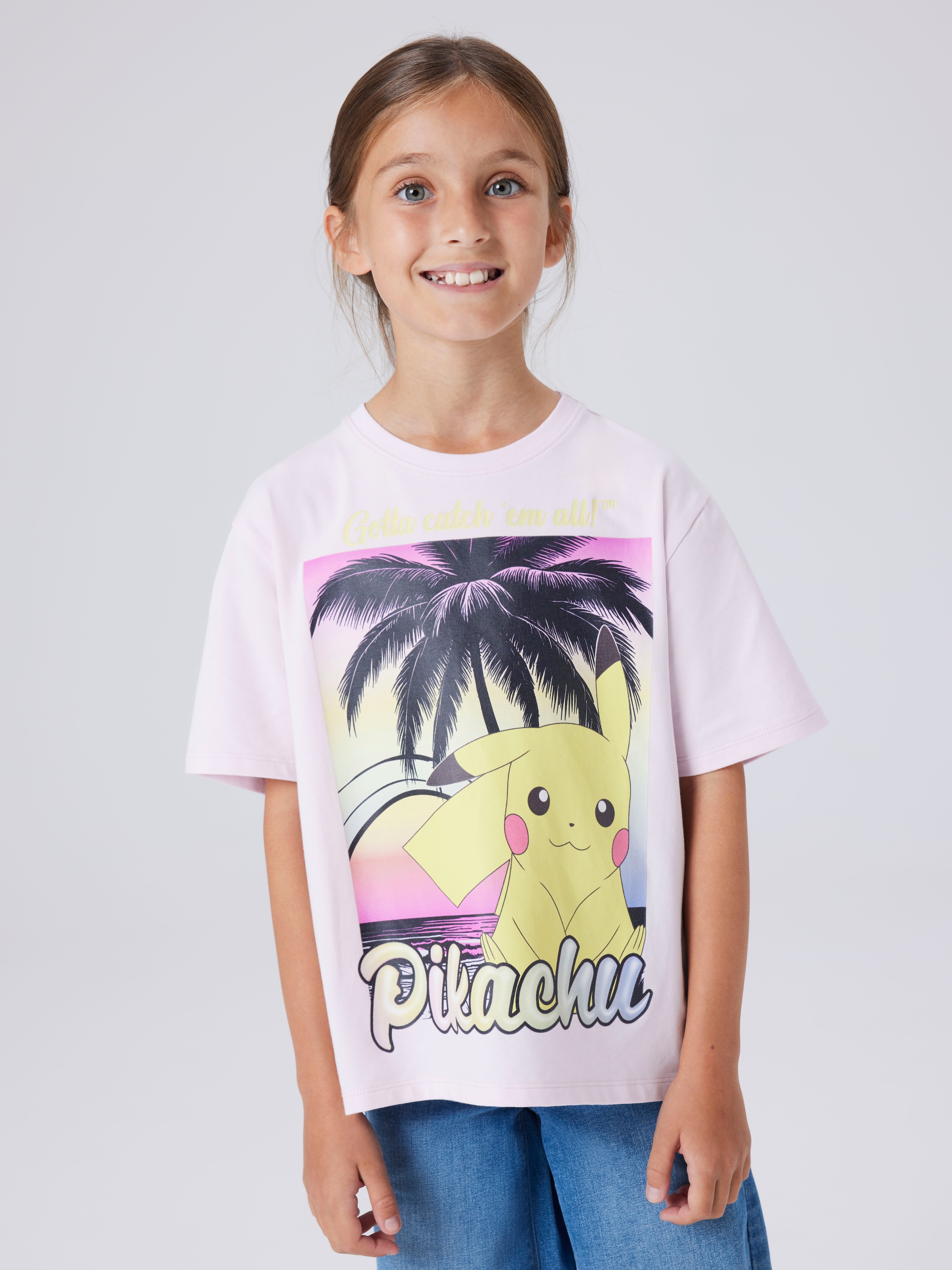 Name It T-Shirt »NKFMUBA POKEMON SS NREG TOP BOX NOOS SKY« Baumwollmischung, Pokémon Print