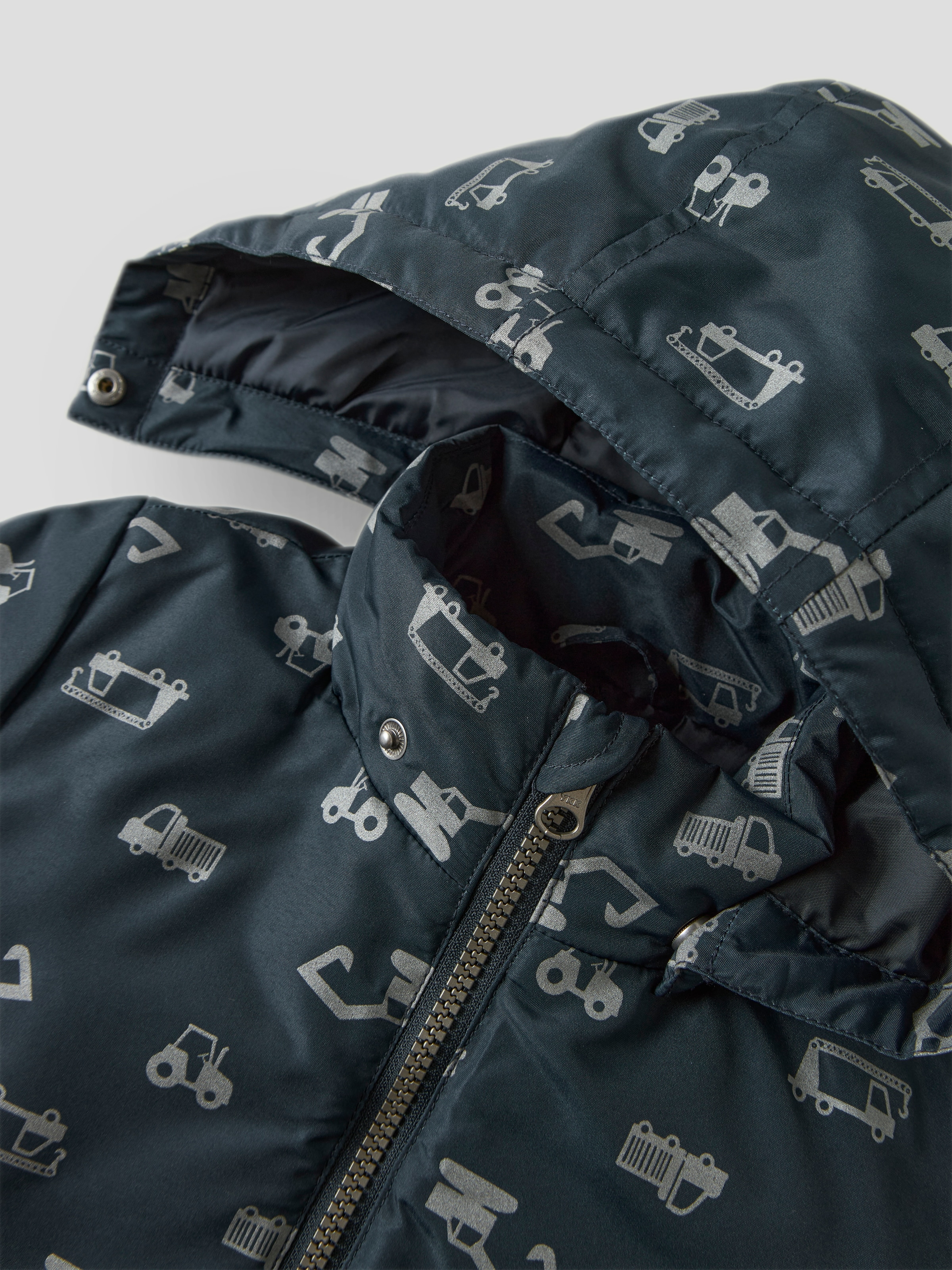 Name It Veste d'extérieur »NMMMAX JACKET PA REF AOP NOOS« avec capuche Fibre synthétique, capuche amovible, déperlante