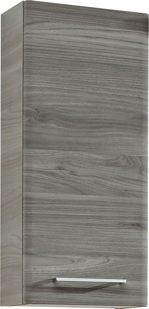 Saphir Hängeschrank »Quickset 916 Wand-Badschrank 30 cm breit mit 1 Tür, 2 Einlegeböden« Badezimmer-Hängeschrank Sangallo Grau quer Nachbildung