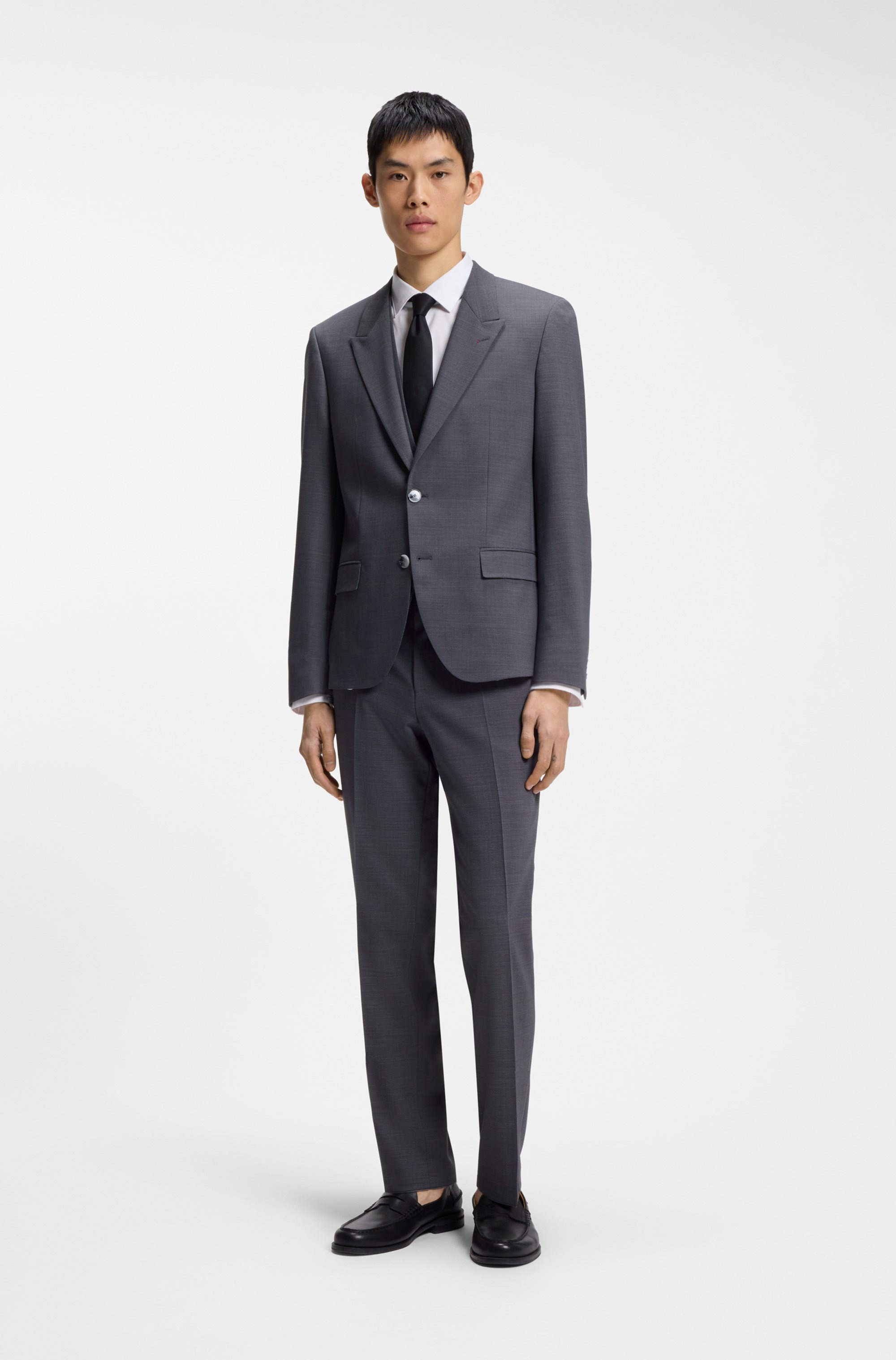 HUGO Businesshemd »Kenno« Kentkragen, Slim Fit, Baumwoll-Mix
