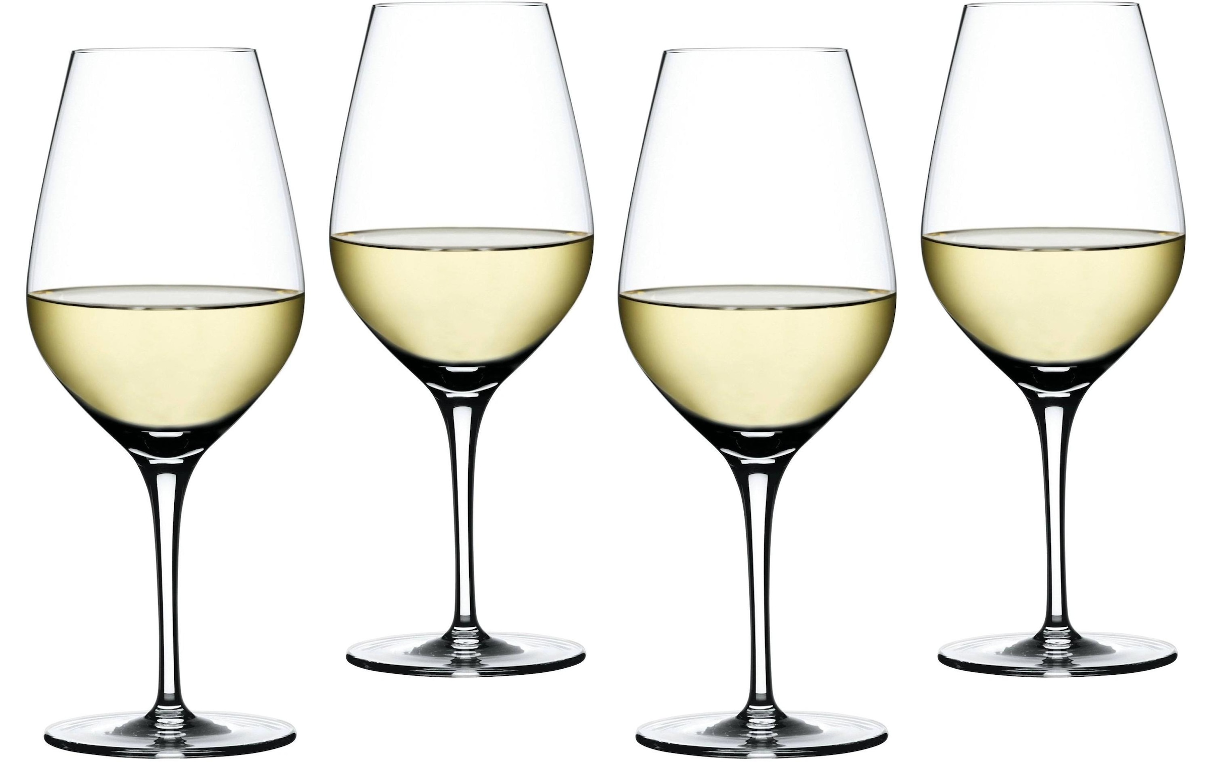 Eulenspiegel Weissweinglas »Spiegelau Weissweinglas Authentis 420 ml, 4 Stück, Transparent« Aromaentfaltung, Brillianz, Gezogener Stiel, Klangvoll, Kristallklar