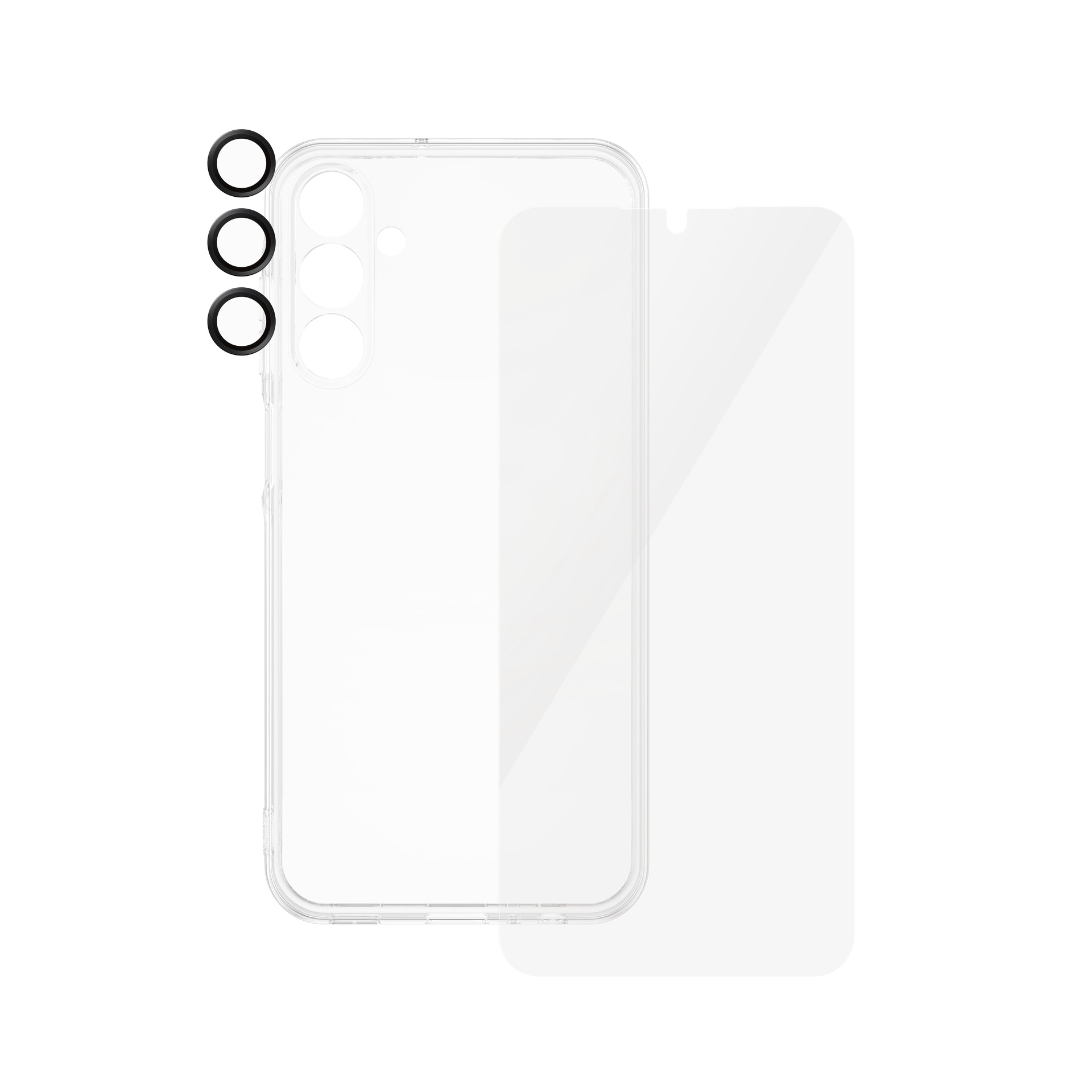 SAFE by PanzerGlass Verre de protection d'écran »3-in-1 Bundle Set Screen Protector, Case und Camera Lens Protector« für Samsung Galaxy A15;Samsung Galaxy A15 5G Bildschirmschutz, Kameraschutz, Backcover, Rundumschutz, 360 Grad
