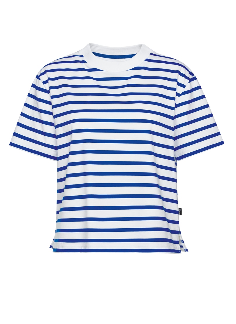 Trigema T-Shirt »TRIGEMA Cropped T-Shirt mit Ringelmuster« 1 Stk.