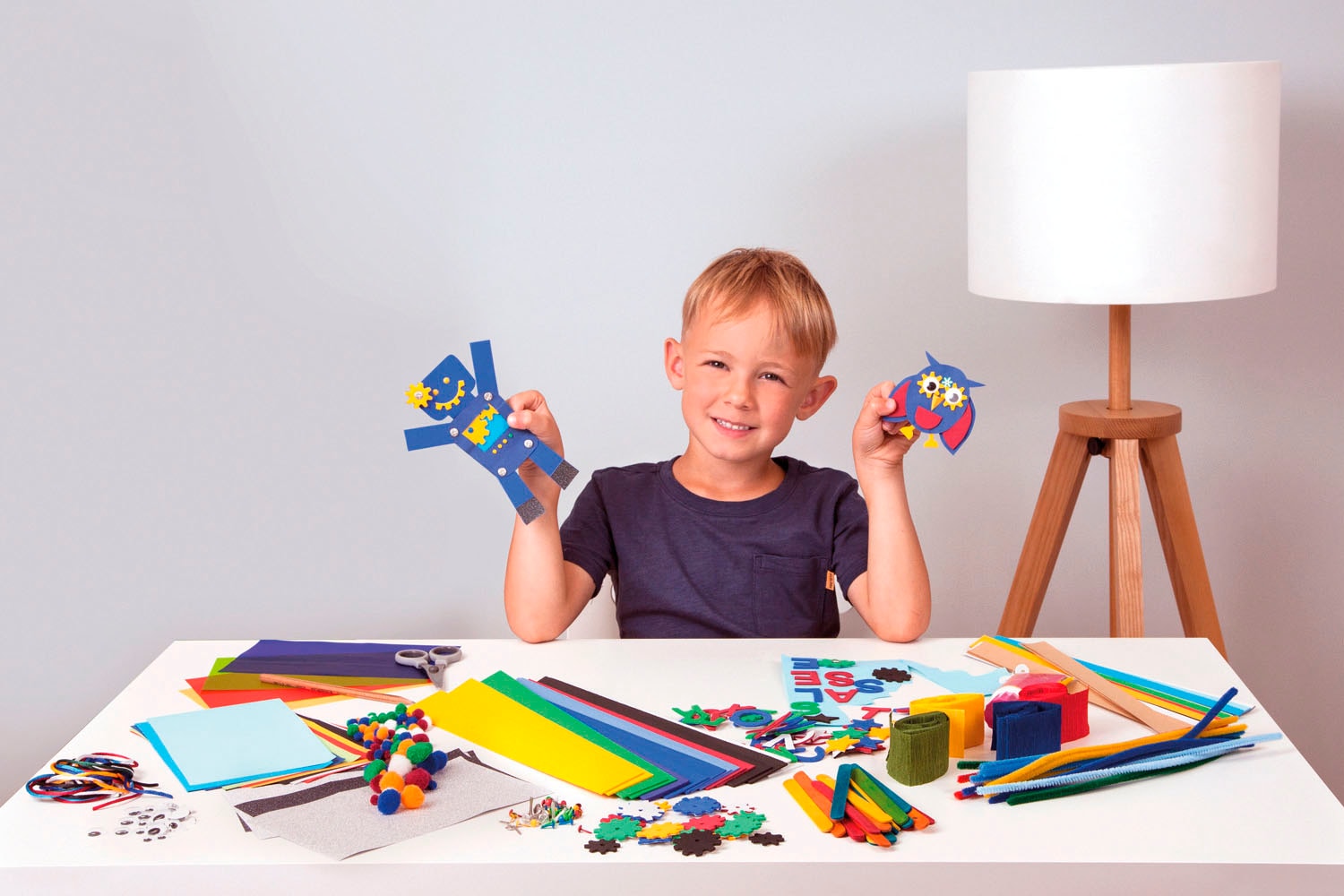Lena® Kreativset »Bastelkoffer Jumbo, blau«