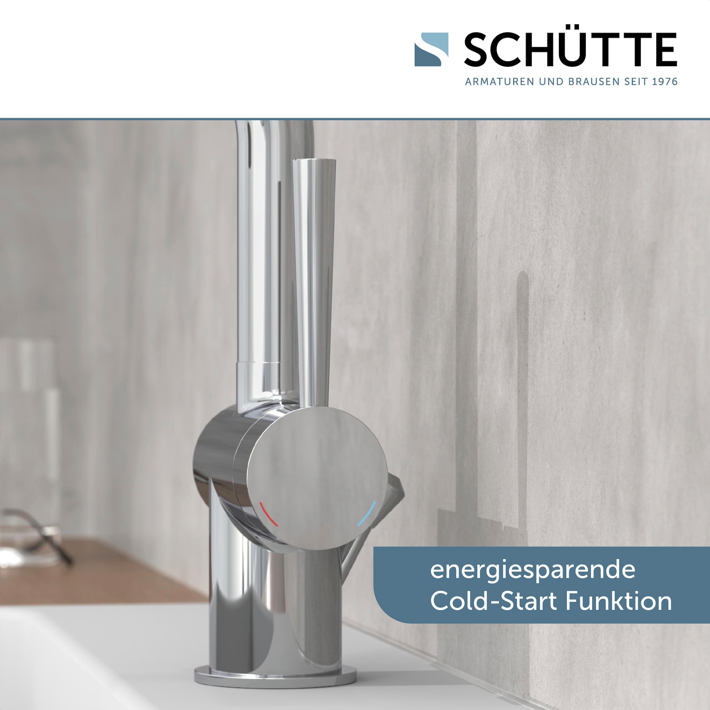 Schütte Robinet de lavabo »CORNWALL« fonction économie d'énergie Cold-Start, pivotant à 150°, incl. pop-up