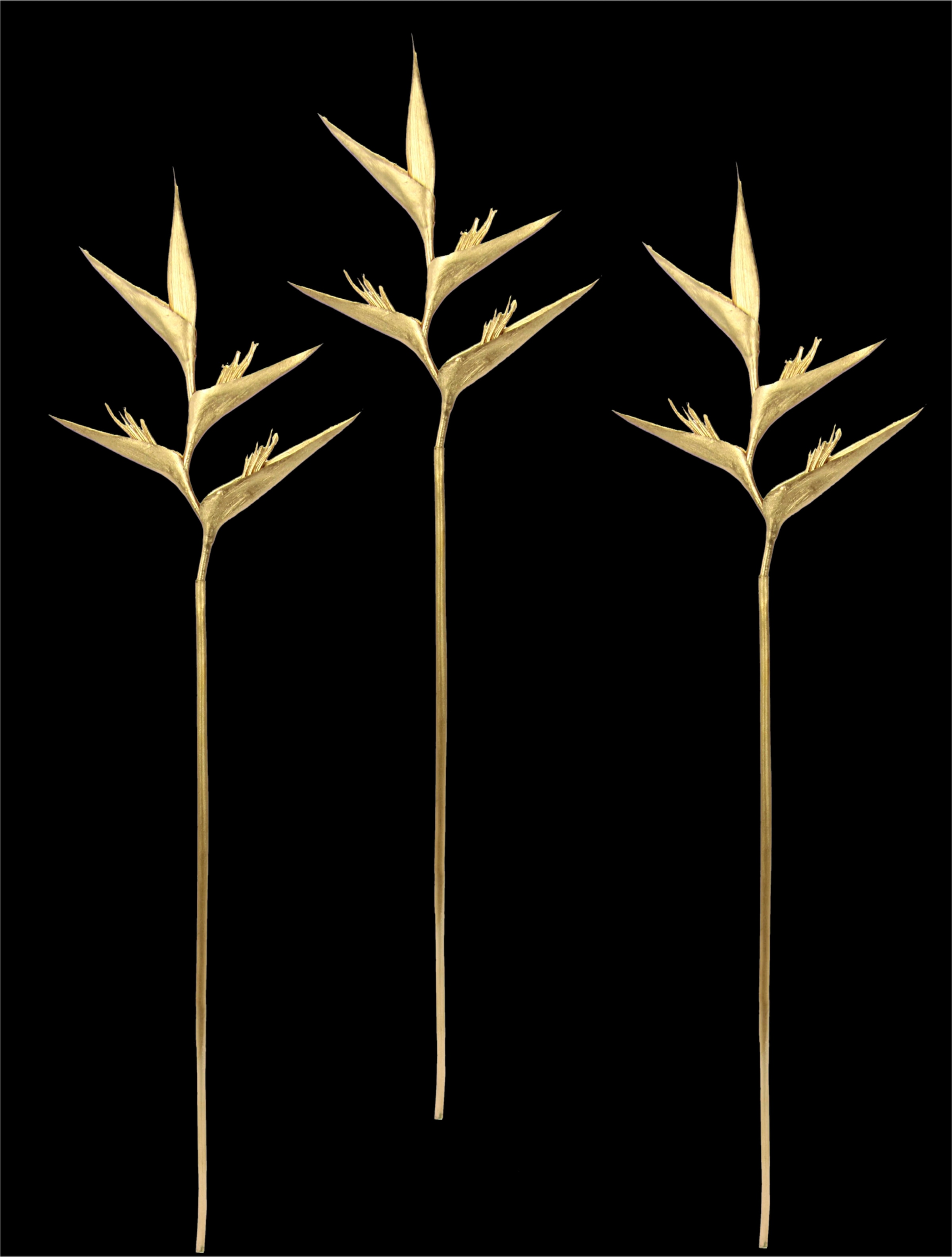 I.GE.A. Fleur artificielle »Heliconia« Exotischer Dekozweig,Tropische Blume, 3er Set