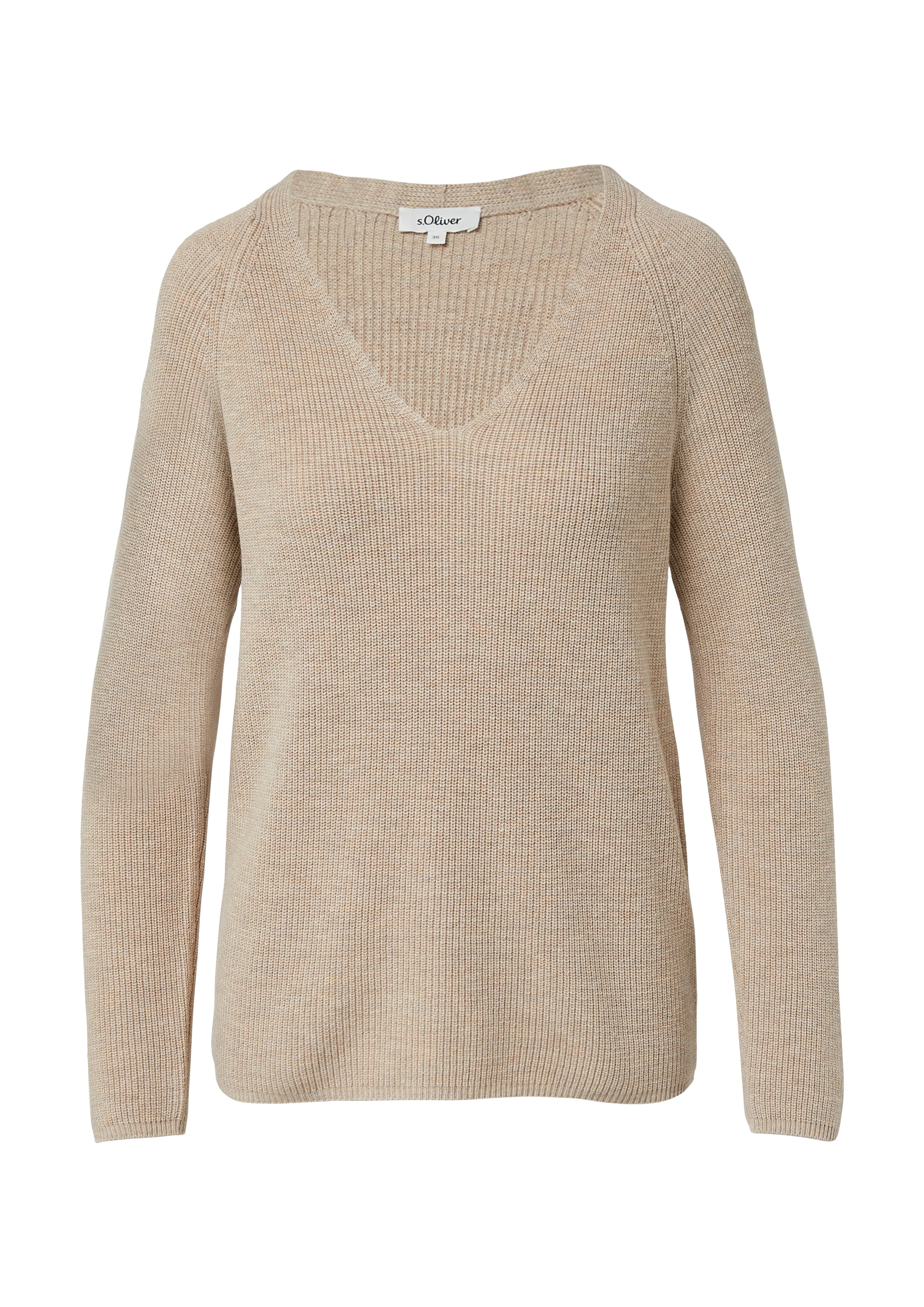 s.Oliver Pull en tricot mit V-Ausschnitt
