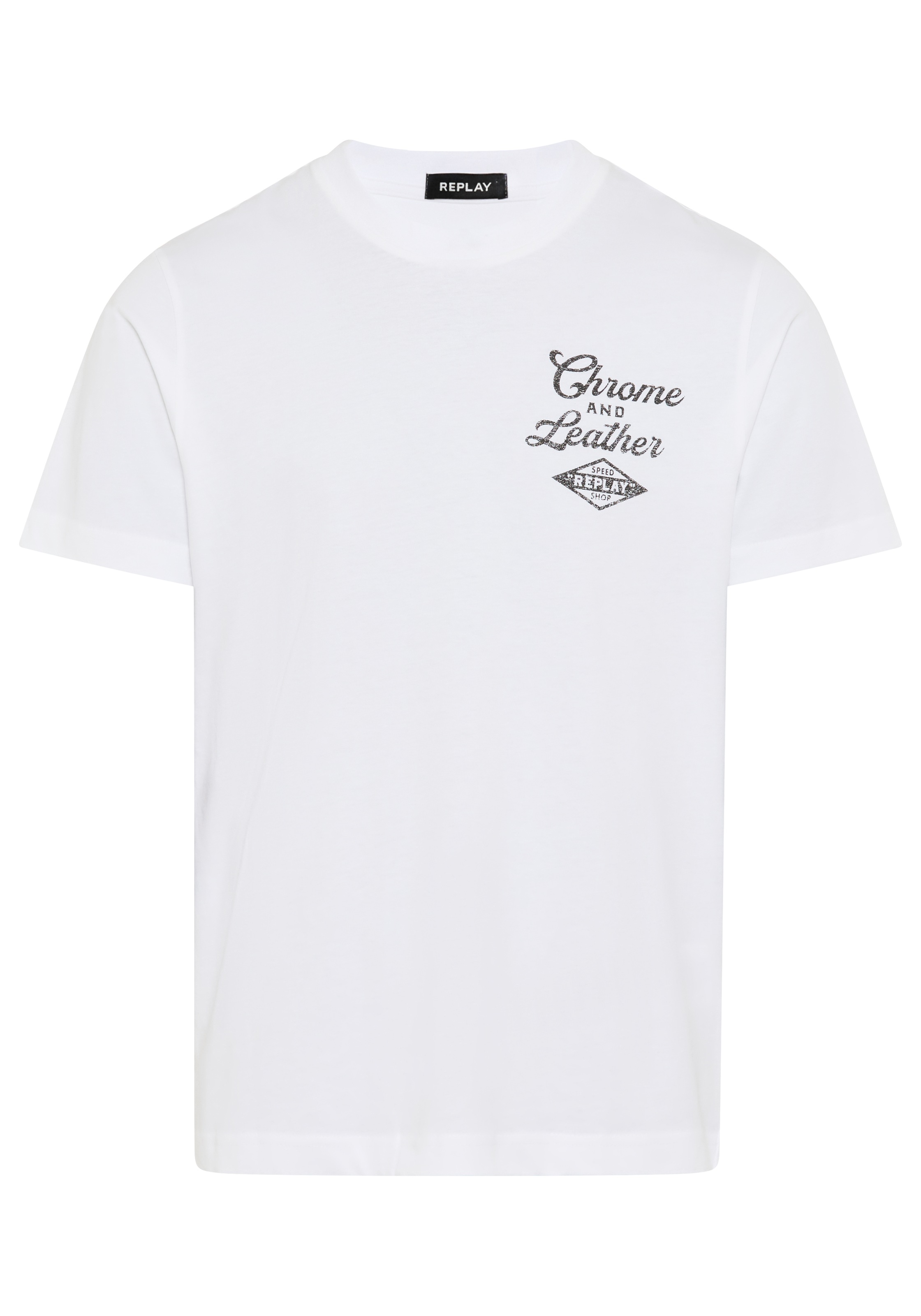 Replay T-shirt mit Print, Rundhalsausschnitt