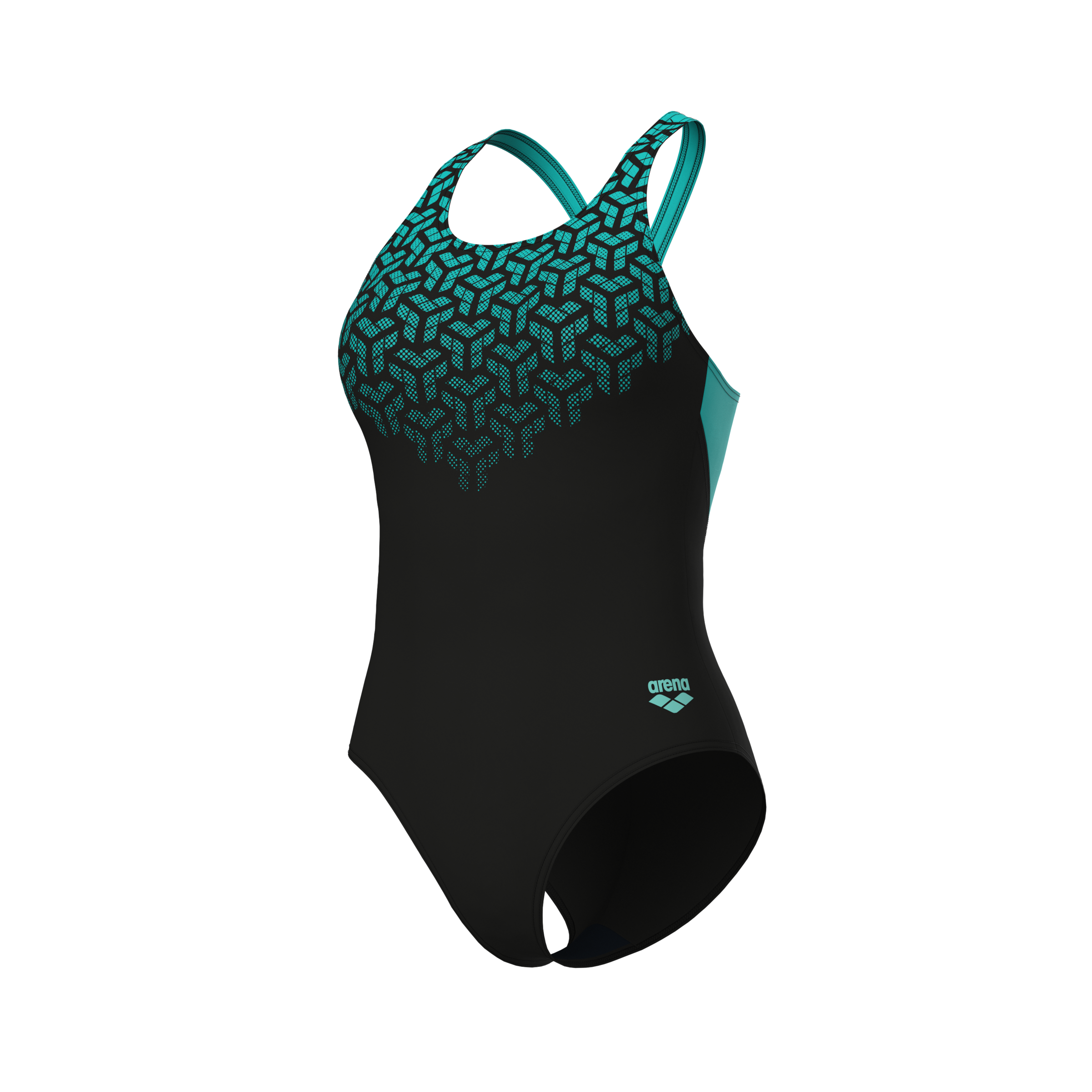 Arena Maillot de bain »WOMEN'S ARENA KIKKO V SWIMSUIT V BACK GRAPHIC«, 1 cuis mit UV-Schutz UPF 50+