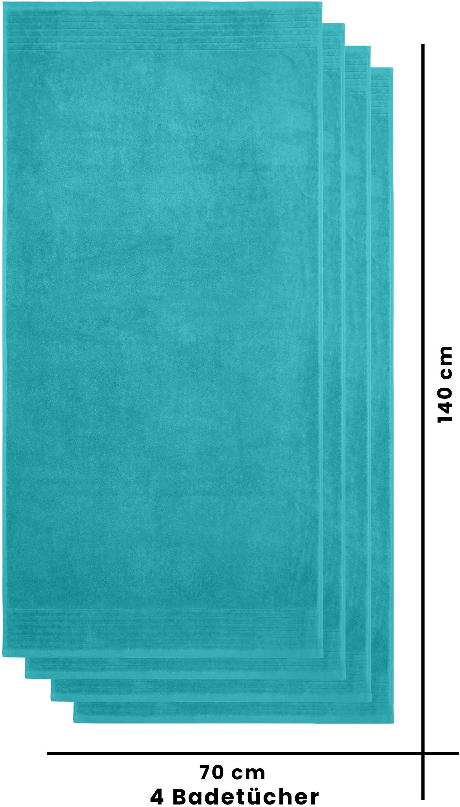 my home Duschtücher »Sanremo Premium, Premium Handtücher, 600 gr/m², 70x140cm« mit Bordüre, flauschig und weich, dicke Qualität, 5 Jahre Garantie