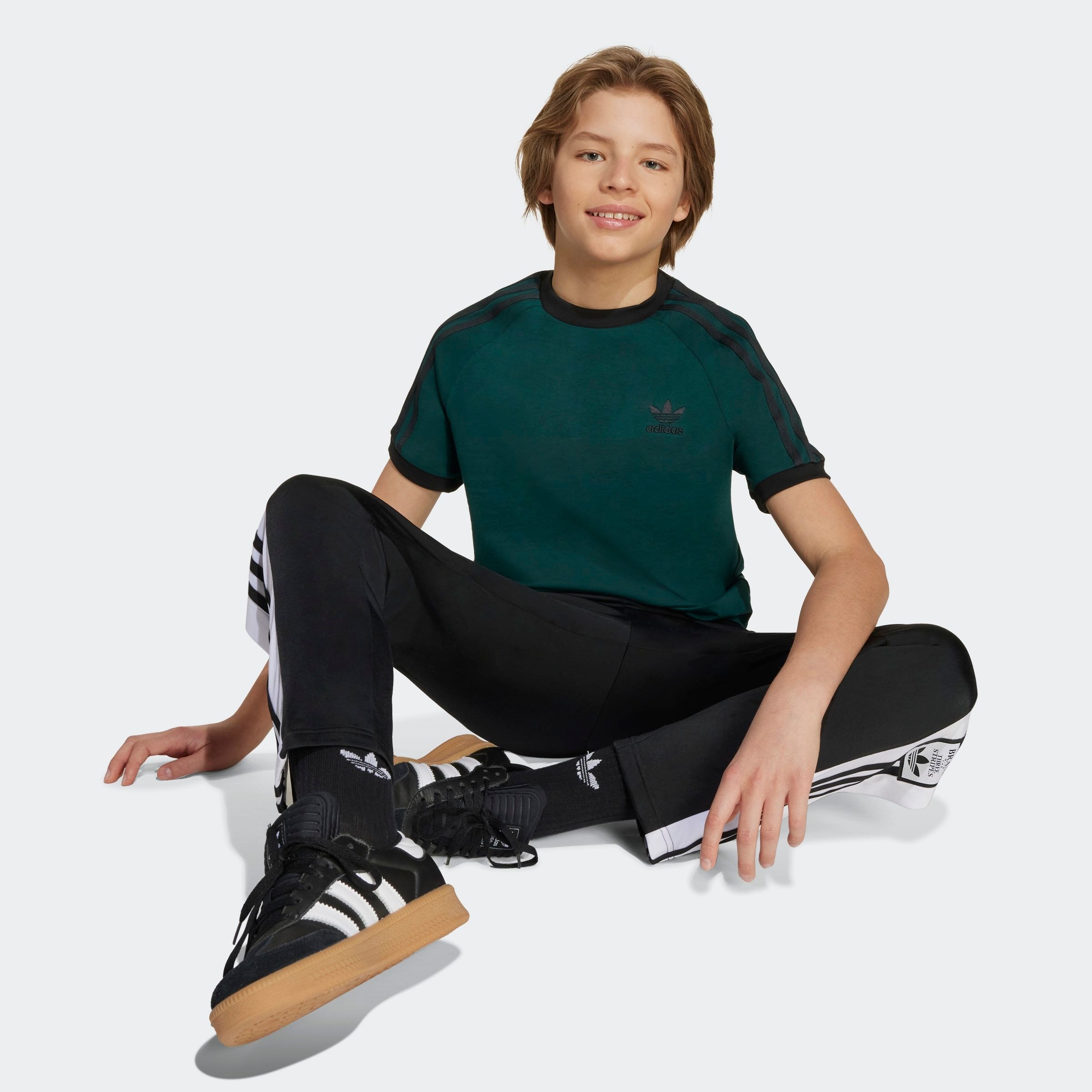 adidas Originals T-shirt »3 STRIPE TEE« drei Streifen Shirt für Kinder