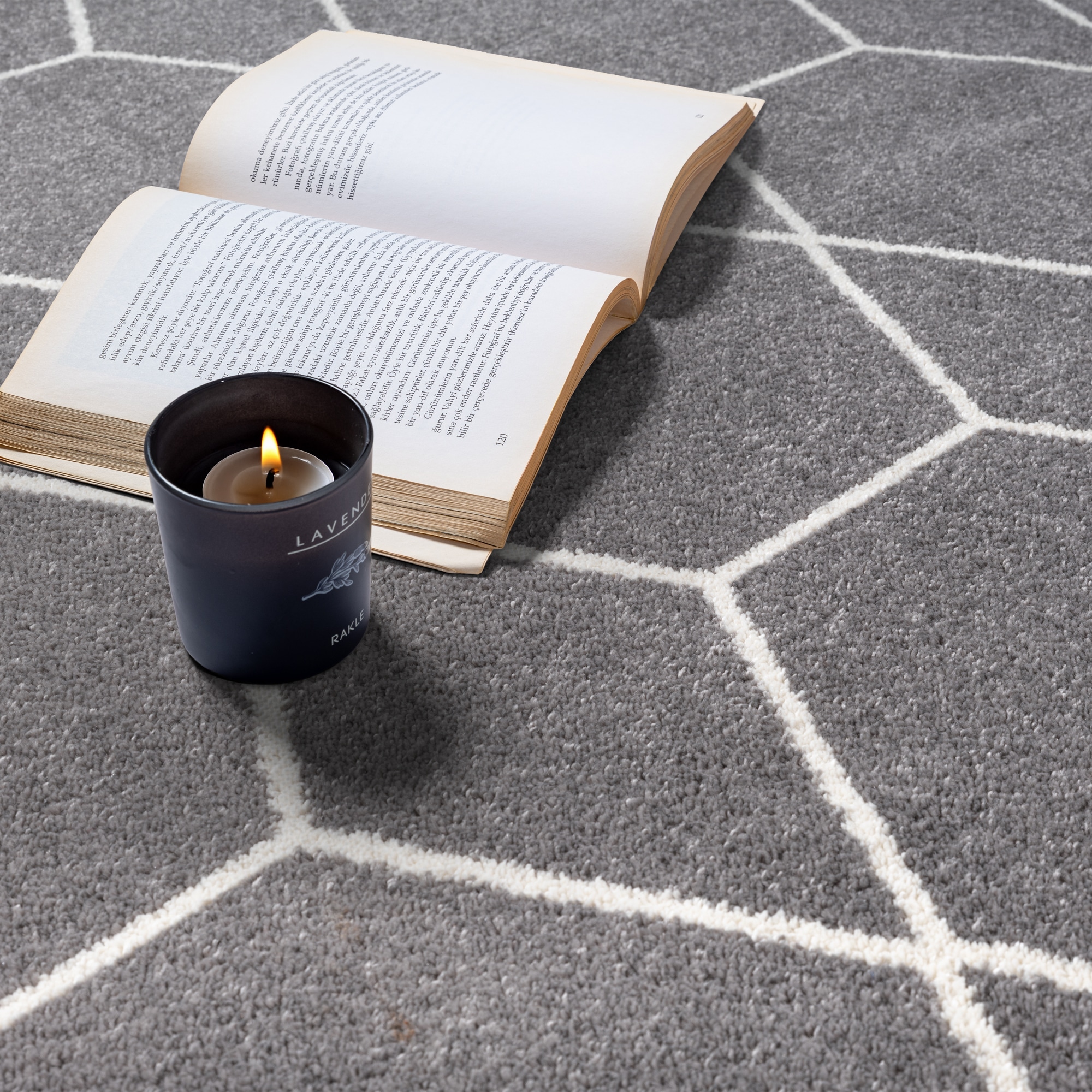 Sanat Teppich »Trellis , auch als Läufer und Rund« rechteckig 10 mm Höhe Kurzflor, skandi, boho, grosse Farbauswahl, alle Räume