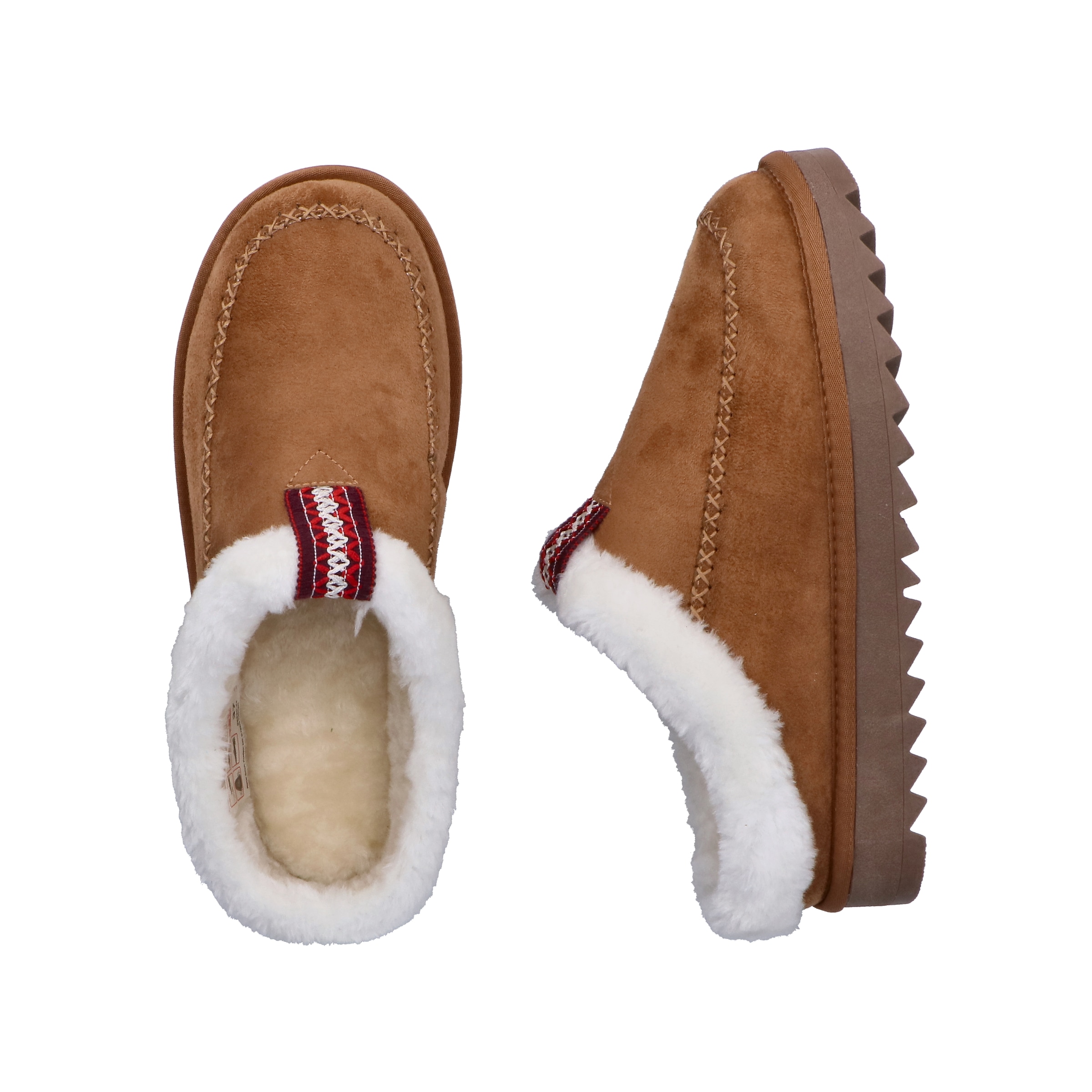 Rieker Pantoufles en peluche  chausson, chaussure confortable, pantoufle d'intérieur avec semelle plateforme tendance