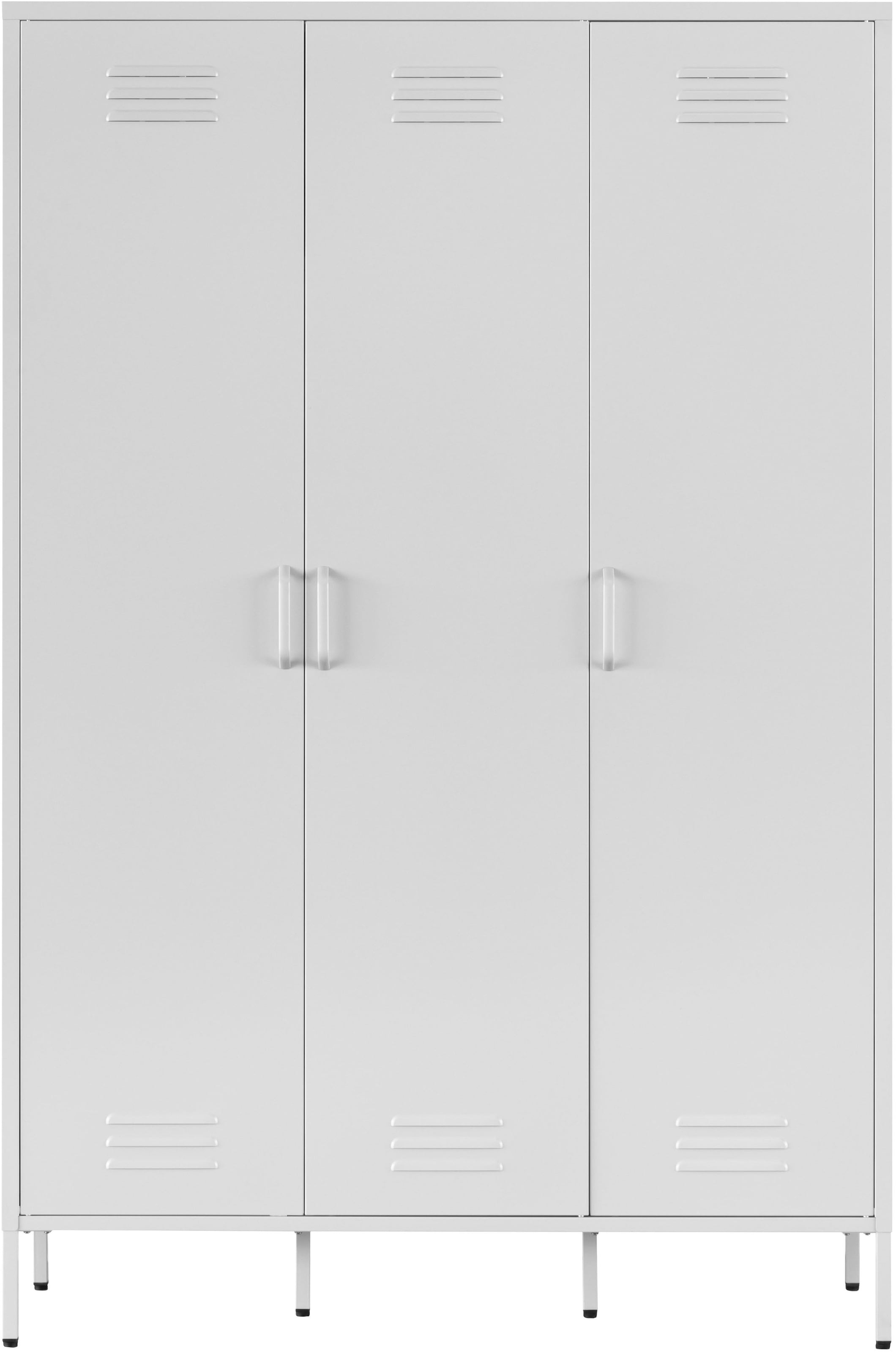 GOODproduct Kleiderschrank »Siena Schrank Spind Metallschrank mit 3 Türen« Ideal für jeden Wohnraum - Trendsetter,  Zeitloser Schlafzimmerschrank Garderobe Multischrank
