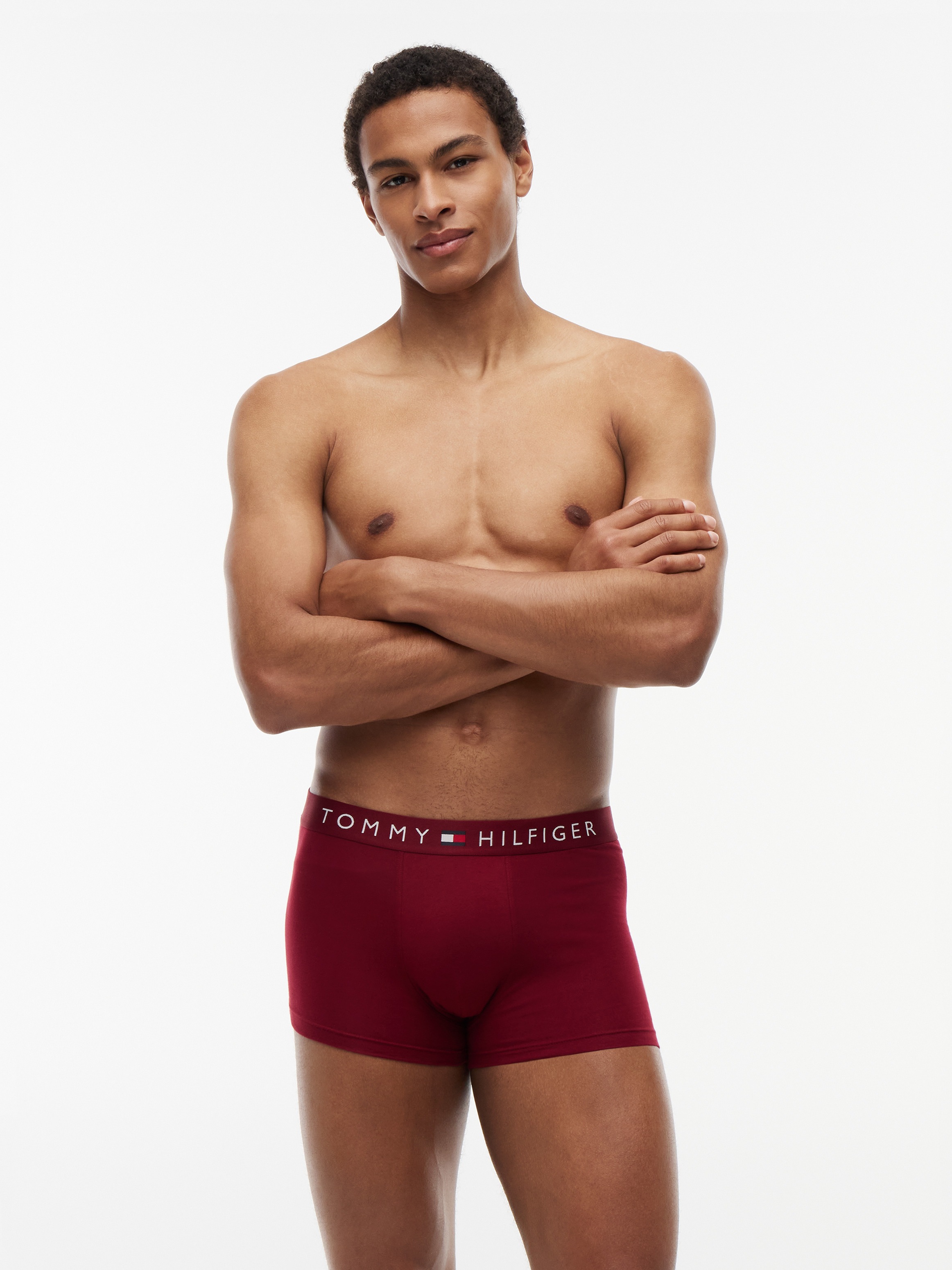 Tommy Hilfiger Underwear Tronc »3P TRUNK WB« Paquet, lot de 3, 3 cuis avec ceinture logo