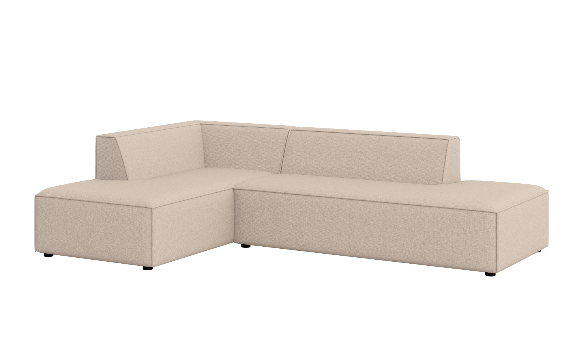 INOSIGN Canapé d'angle »Ecksofa Cavan mit Ottomane links oder rechts bestellbar« L-Form mit Wellenunterfederung, Masse B/T/H: 270/180/72 cm