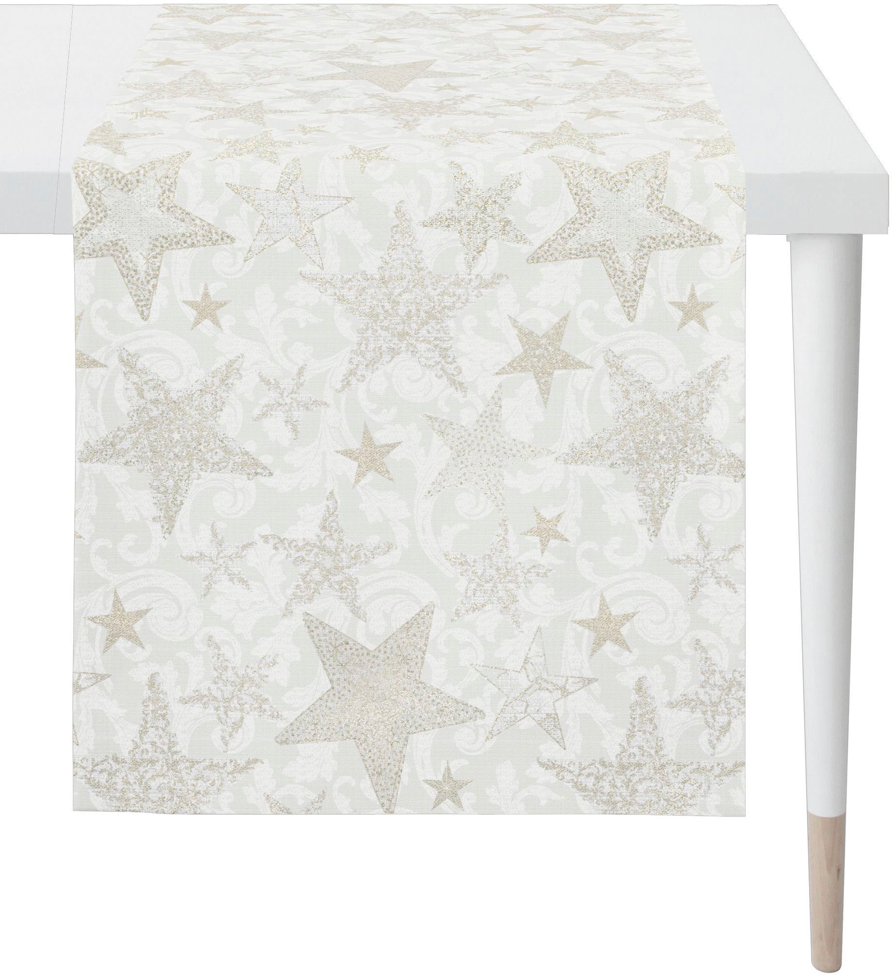 APELT Tischläufer »4711 CHRISTMAS GLAM, Weihnachtsdeko, Weihnachten« Lurex-Jacquardgewebe