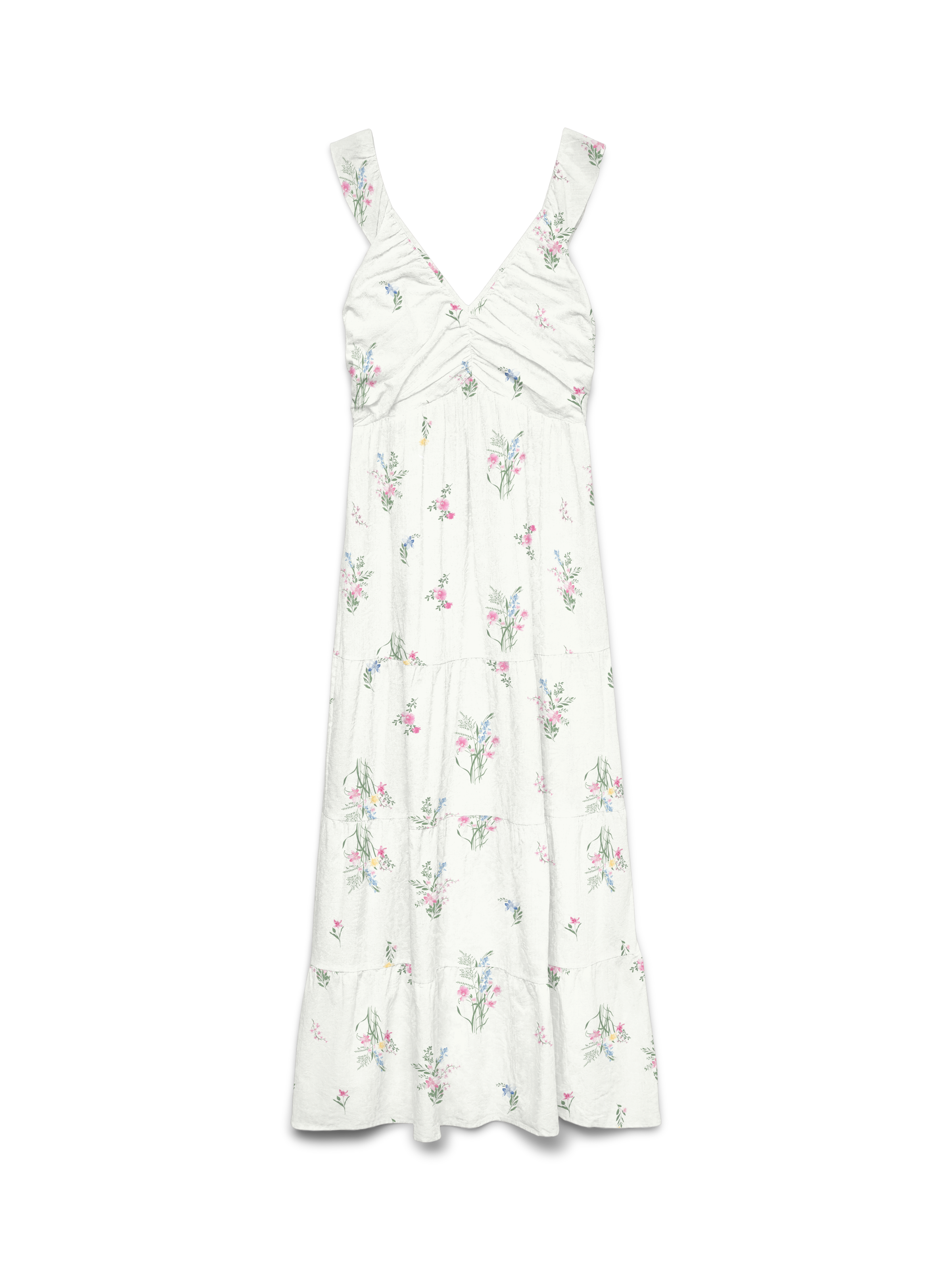 Vero Moda Maxikleid »VMDICTHE SL FRILL ANKLE DRESS WVN GA« Baumwolle, regular fit