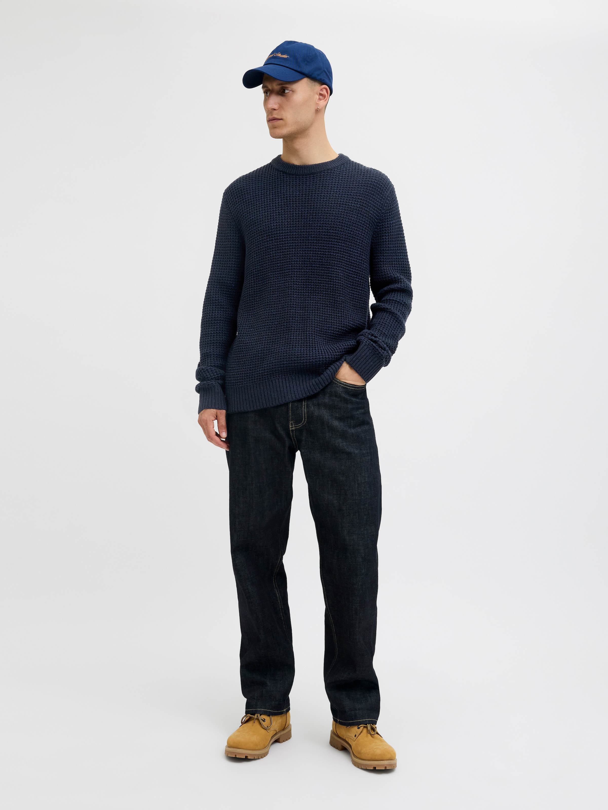 Jack & Jones Strickpullover »JJGLOBAL KNIT CREW NECK«
