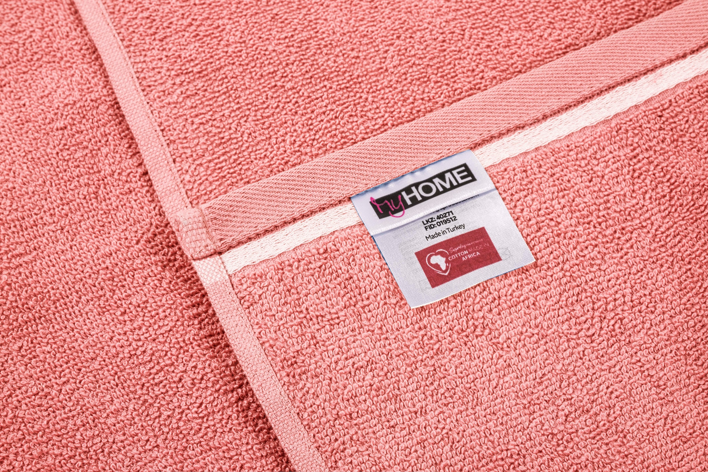 my home Handtuch Set »Niki, Duschtuch, Handtücher und Gästetücher« Set Walkfrottee Handtücher mit mehrfarbiger Streifenbordüre, aus 100% Baumwolle, weich