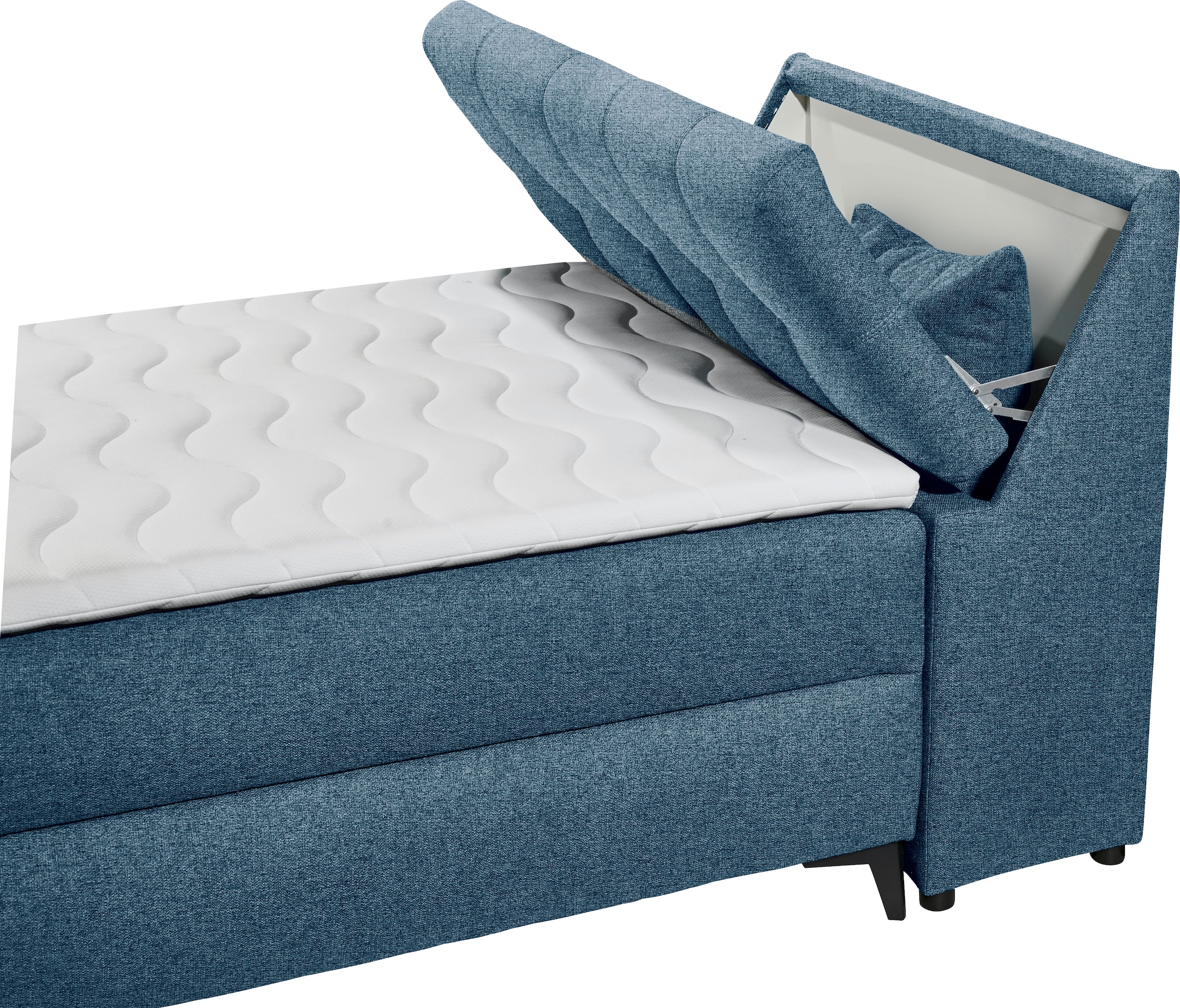 ED EXCITING DESIGN Lit de boxe »Atlantis« mit Bettkasten und Stauraum im Kopfteil