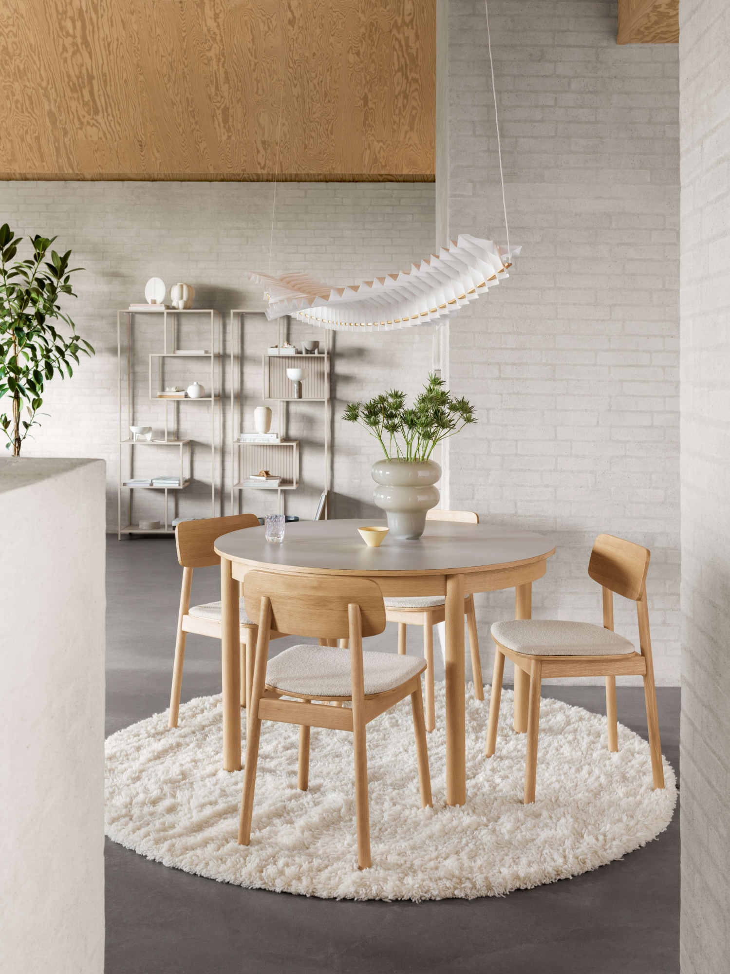 ACTONA GROUP Étagère à livres »Seaford, Standregal, Regal, Raumteiler« 77x35x185 cm,  cadre en acier gris, asymétrique, largeur 77 cm