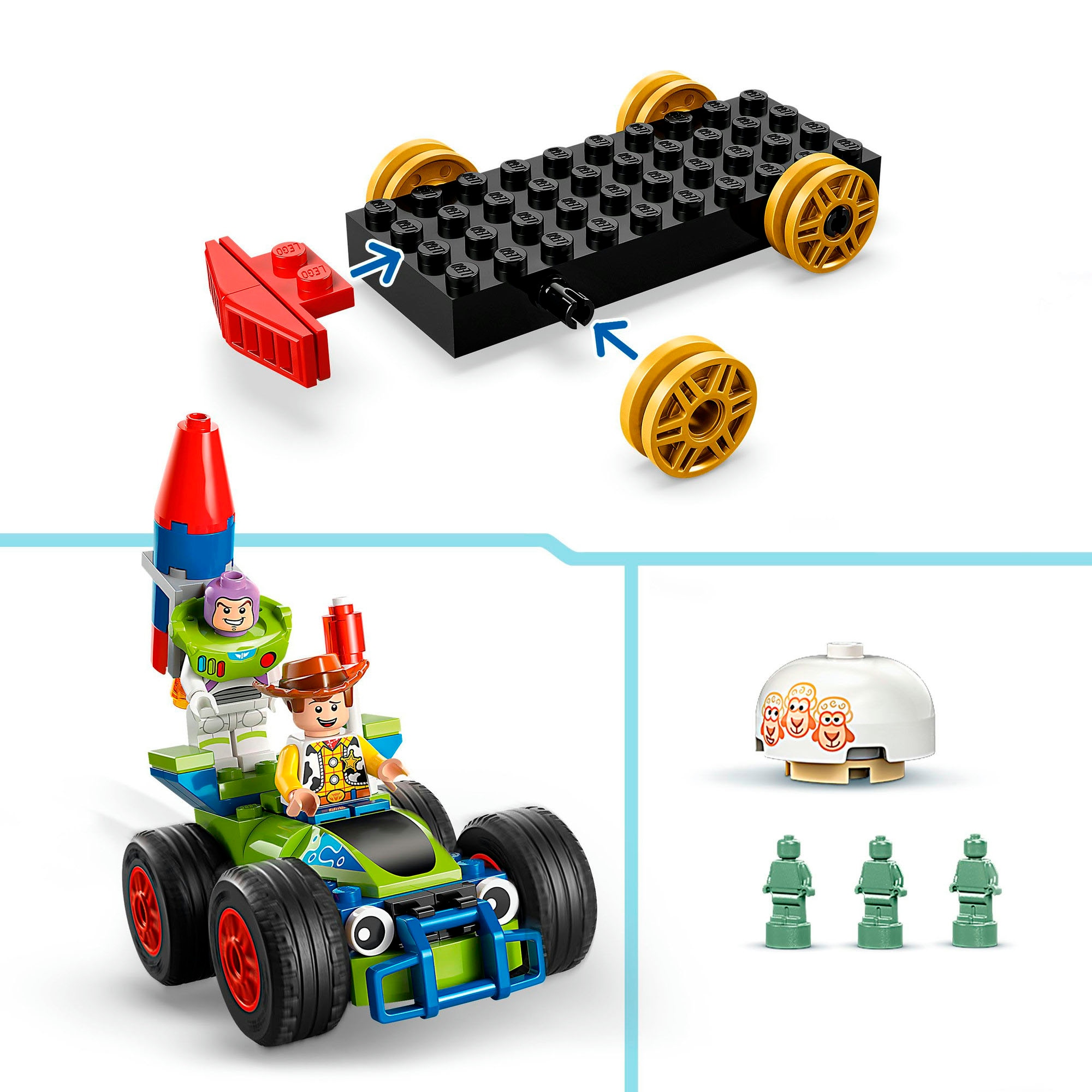 LEGO® Pions de construction »Partyzug und das Auto RC aus Toy Story (43264), LEGO Disney Pixar« Made in Europe