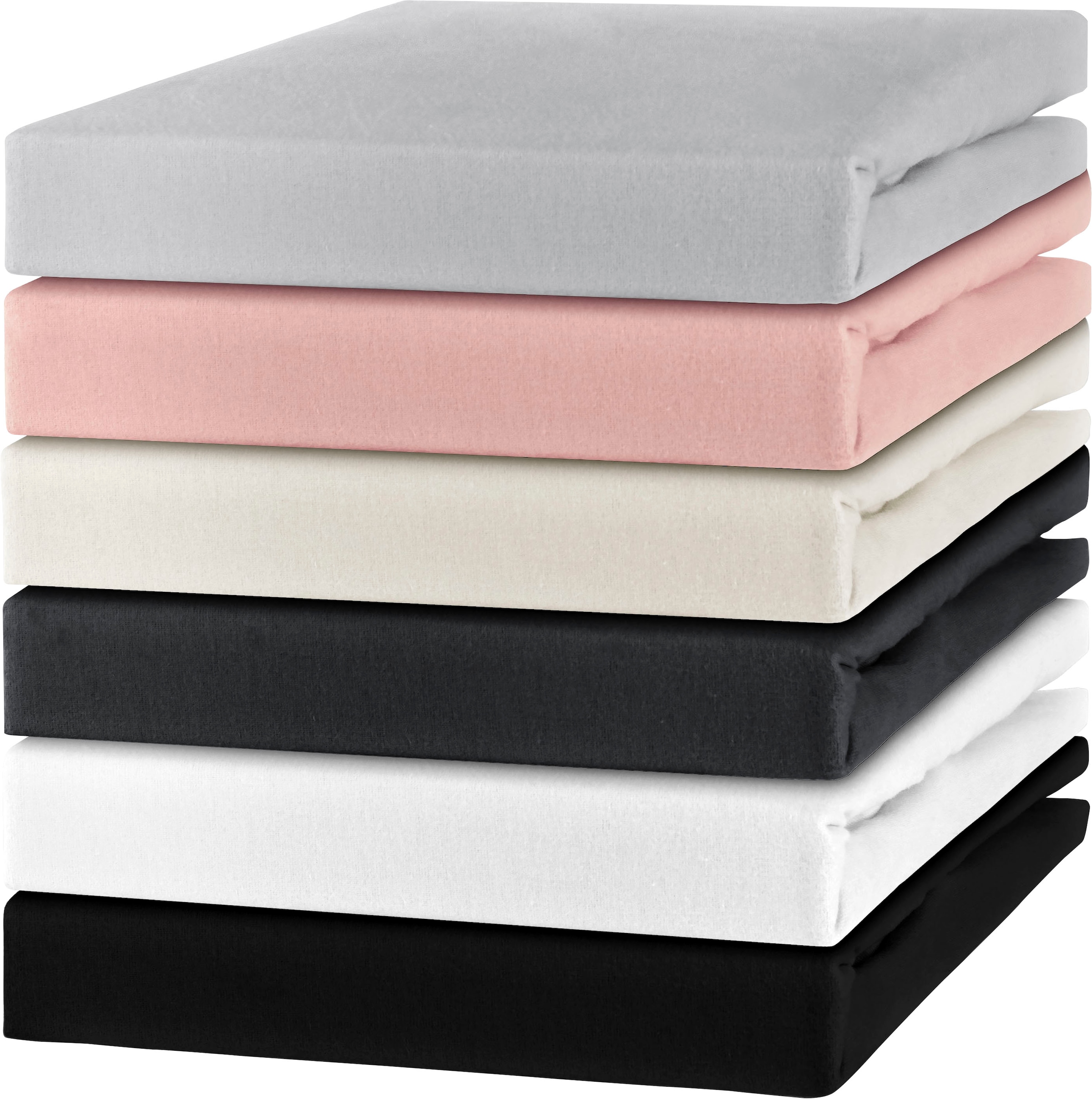 SETEX Draps de lit »Feinbiber in Gr. 70x140, 90x200, 140x200 oder 180x200 cm« pour matelas jusqu'à 23 cm de hauteur, hiver, drap de lit