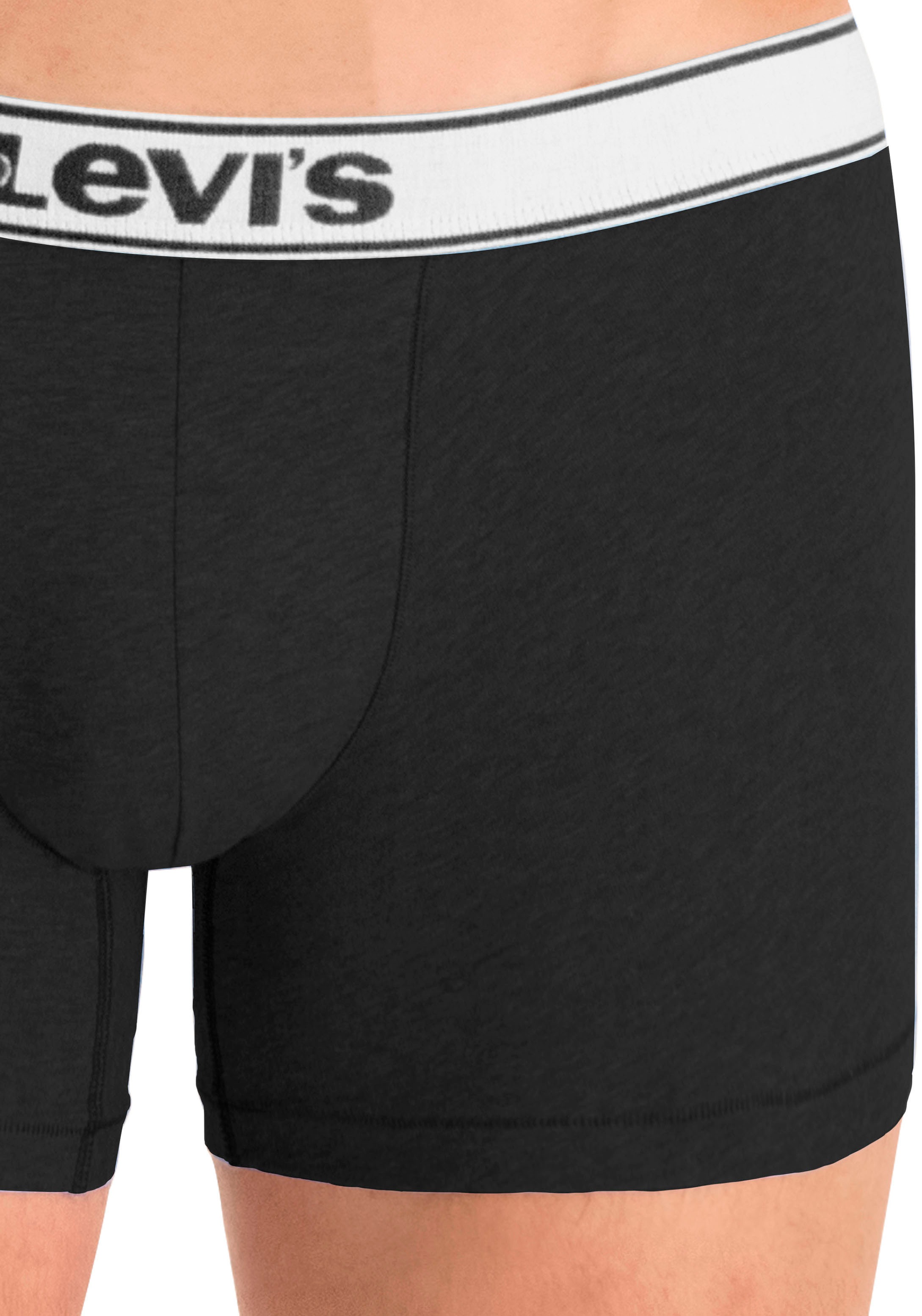 Levi's® Boxers »LEVIS MEN VNTG HTR BOXER BRIEF ORG CO 2P« 2er Pack,  mit breitem Logobund