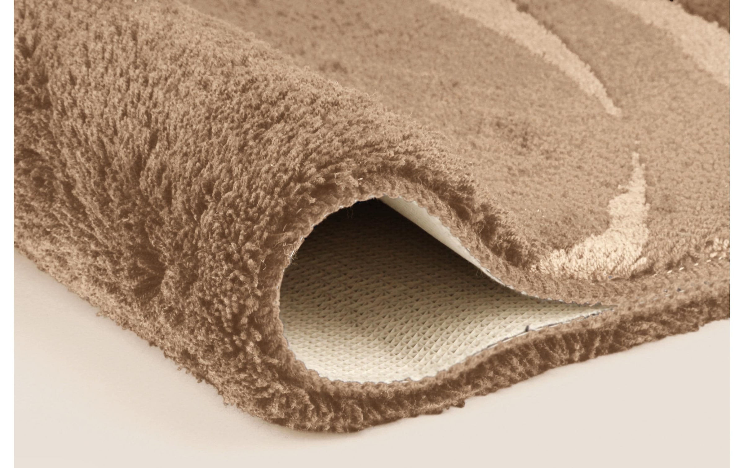 Kleine Wolke Badematte »»Mystic«, Badvorleger, Badezimmer Teppich« Höhe 25 mm rutschhemmend beschichtet fussbodenheizungsgeeignet Badteppich, modernes Design, Hoch-Tief Effekt, rechteckig & rund