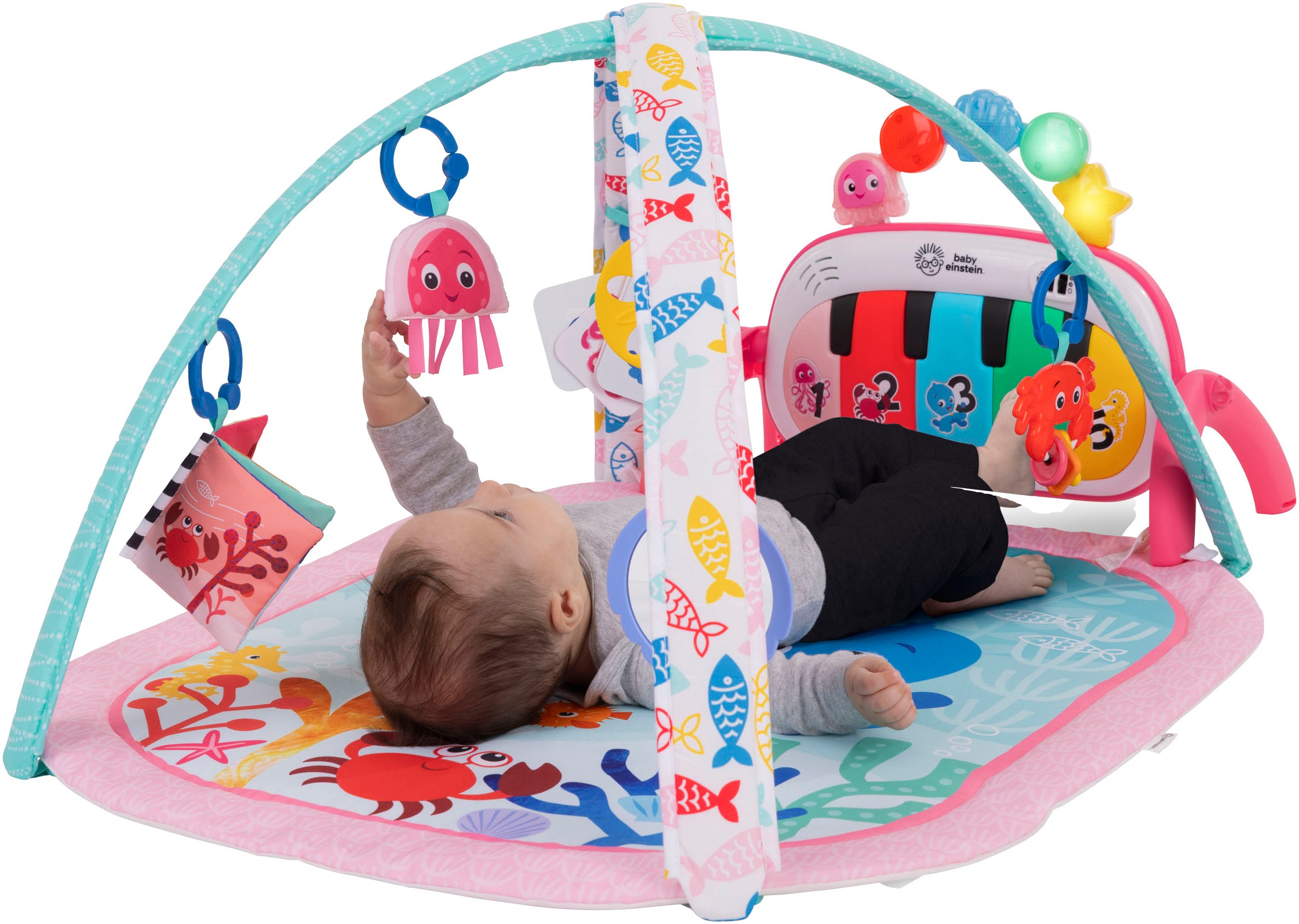 Baby Einstein Spielbogen »4-in-1 Kickin’ Tunes Jellyfish Jamboree Music & Language Discovery Gym« mit Soundeffekt