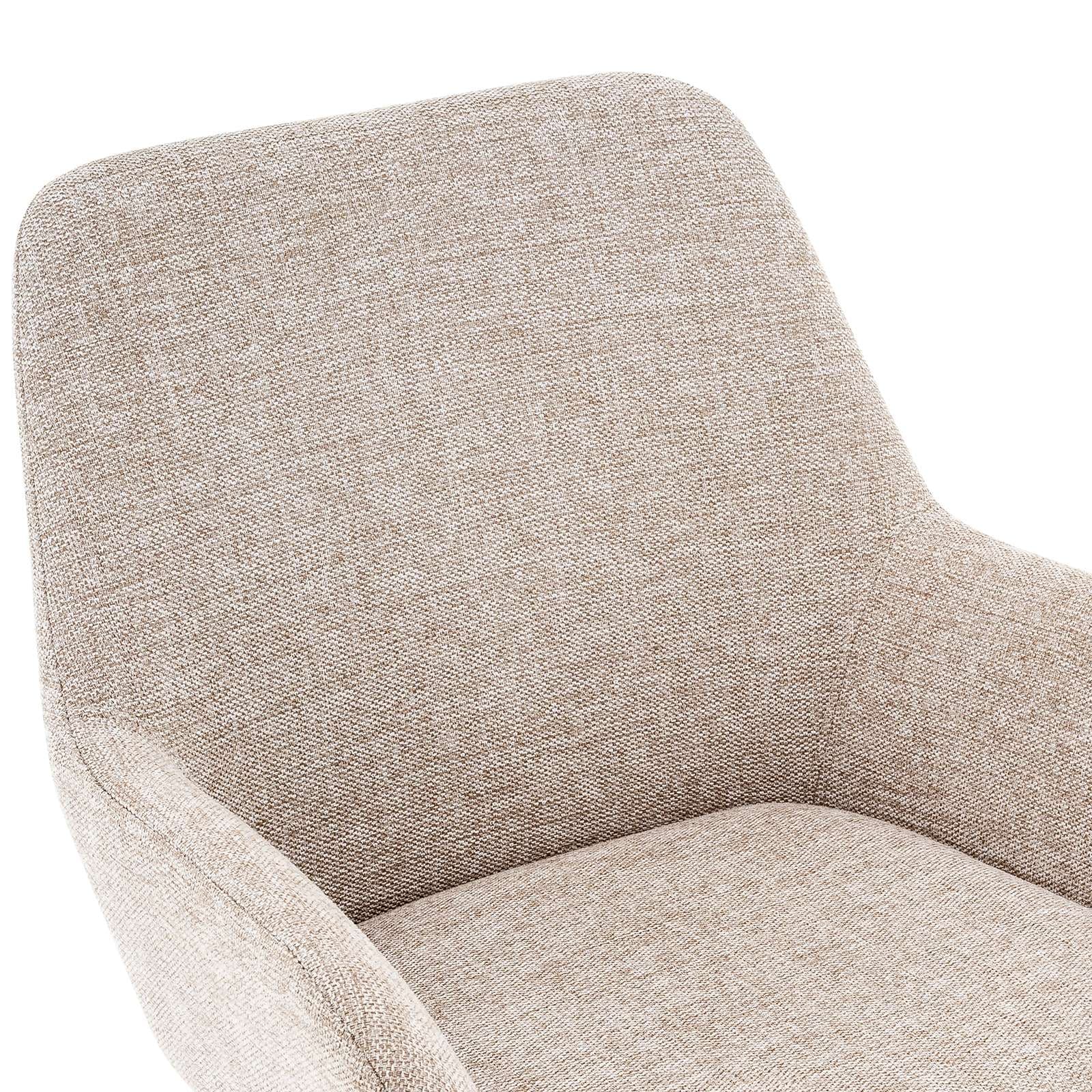 GOODproduct Chaise de salle à manger »Evinnia« (Set) 2 cuismassive Eichenholzbeine, pflegegleicher Webstoff, Sitzhöhe 48 cm