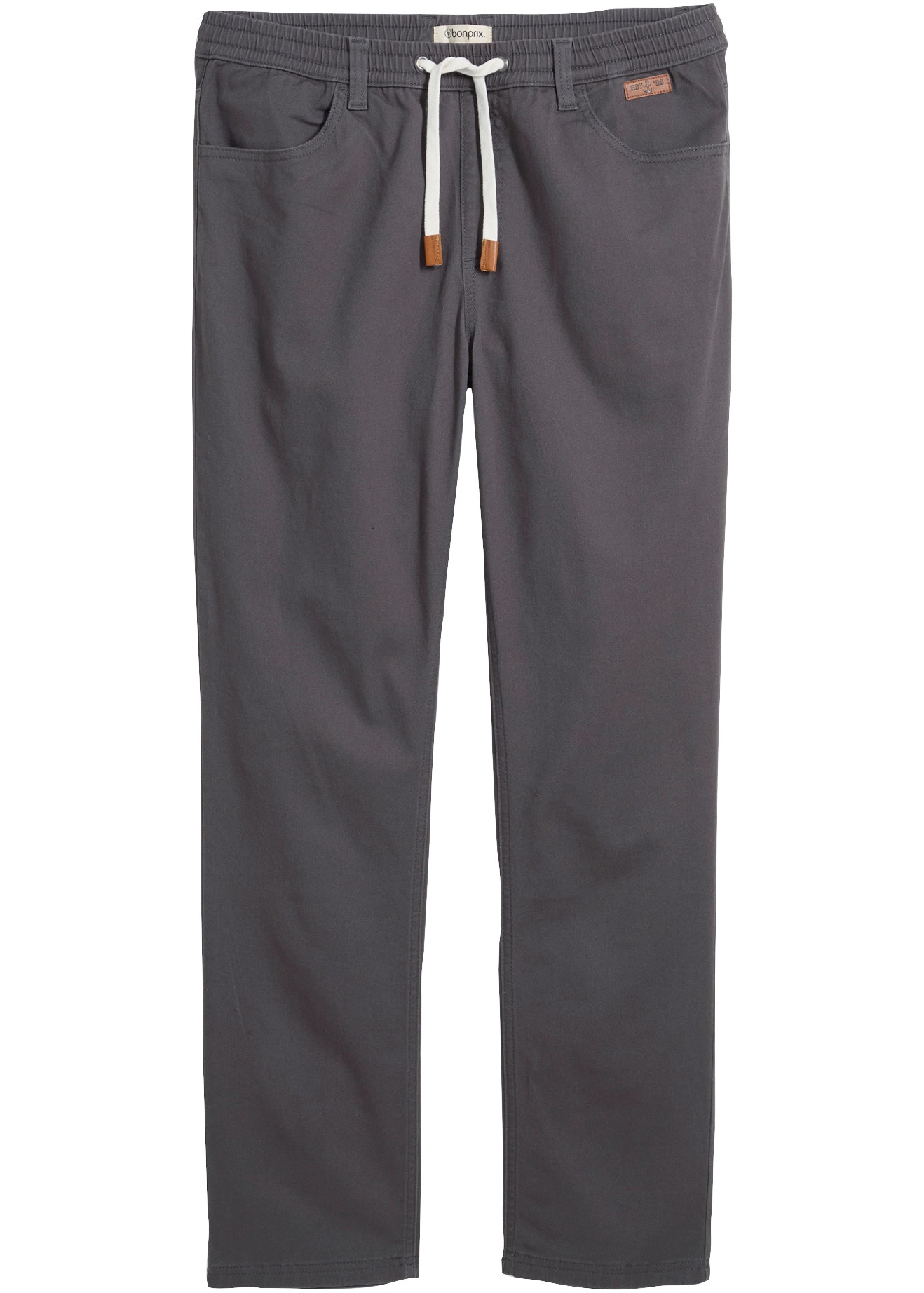 bonprix Pantalon à enfiler  en qualité stretch, avec taille élastique, coupe régulière, style décontracté