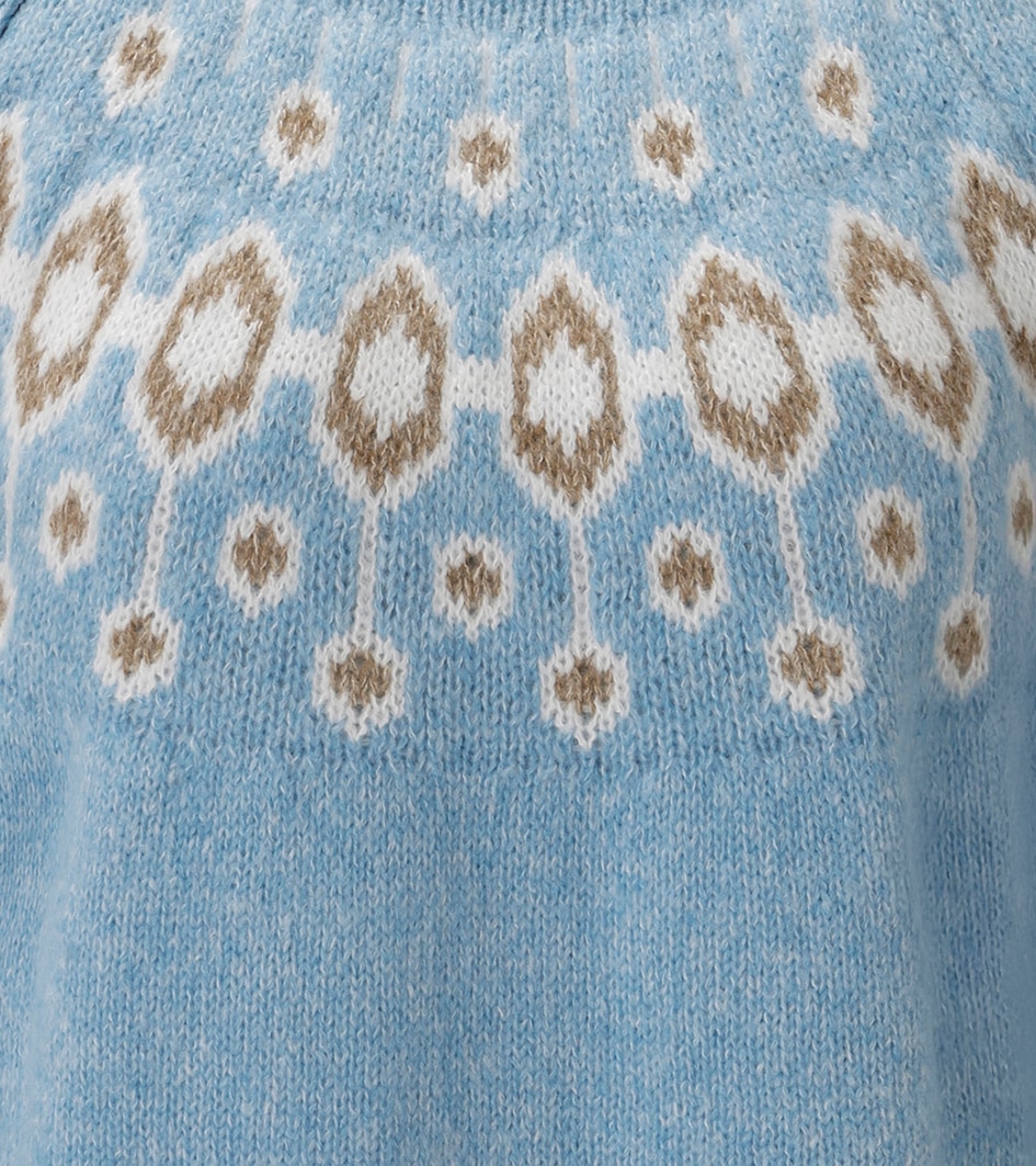Aniston CASUAL Pull en tricot avec motif norvégien harmonieux en couleurs - NOUVELLE COLLECTION