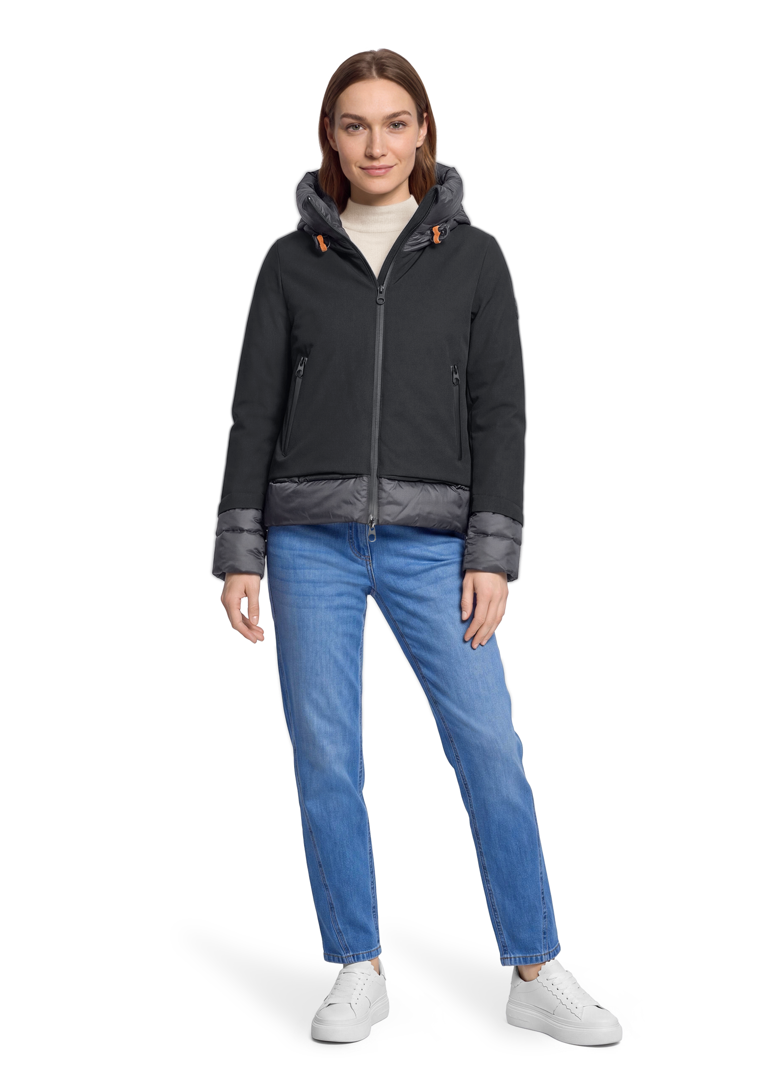 Gil Bret Steppjacke mit Kapuze mit Kapuze und Kordelzug