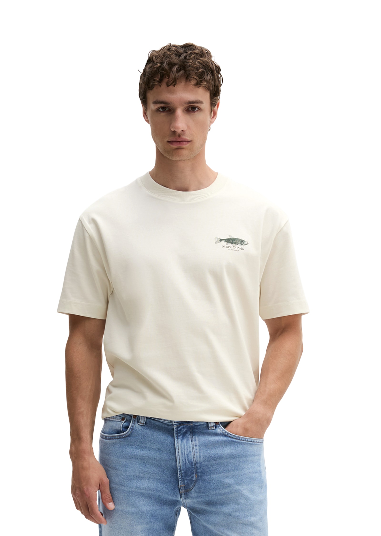 Marc O'Polo T-shirt loose avec imprimé dos seafood
