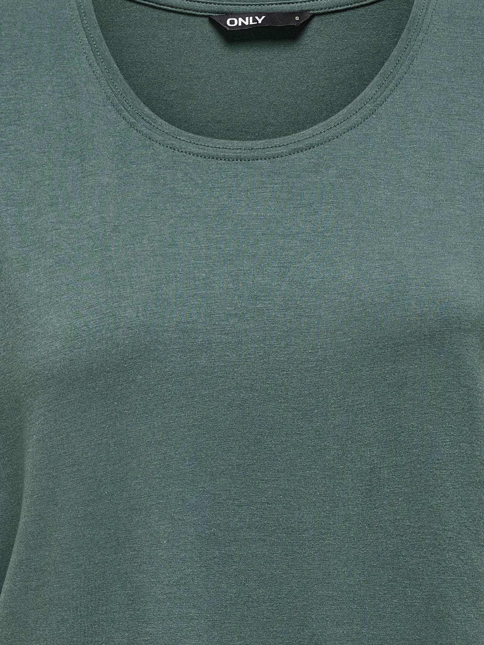 ONLY T-shirt »ONLMOSTER – T-Shirt mit melierter Optik und elastischem Material« meliert, casual, lässig geschnitten, Viskosemischung, Rundhals